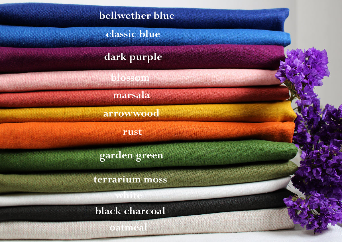 100 Linen Fabric by the Yard / Linen Fabric / Buy Linen Online ZELE NAVA