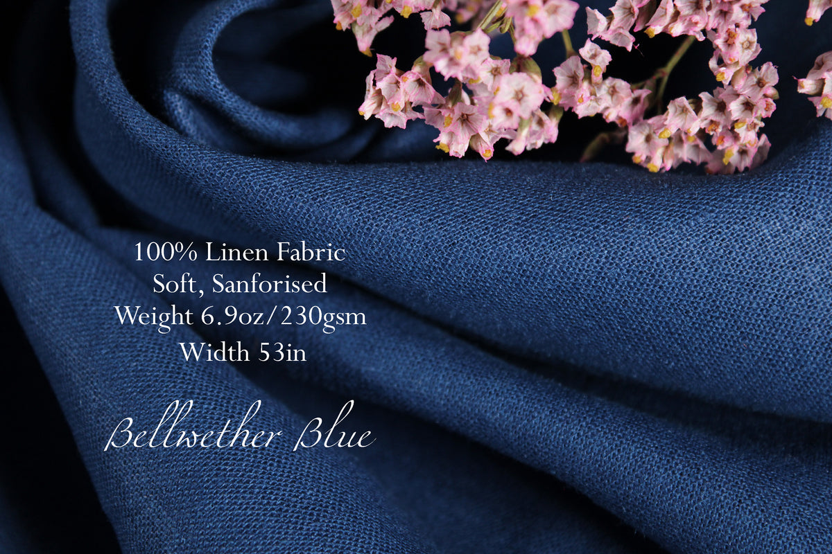 100 Linen Fabric by the Yard / Linen Fabric / Buy Linen Online ZELE NAVA