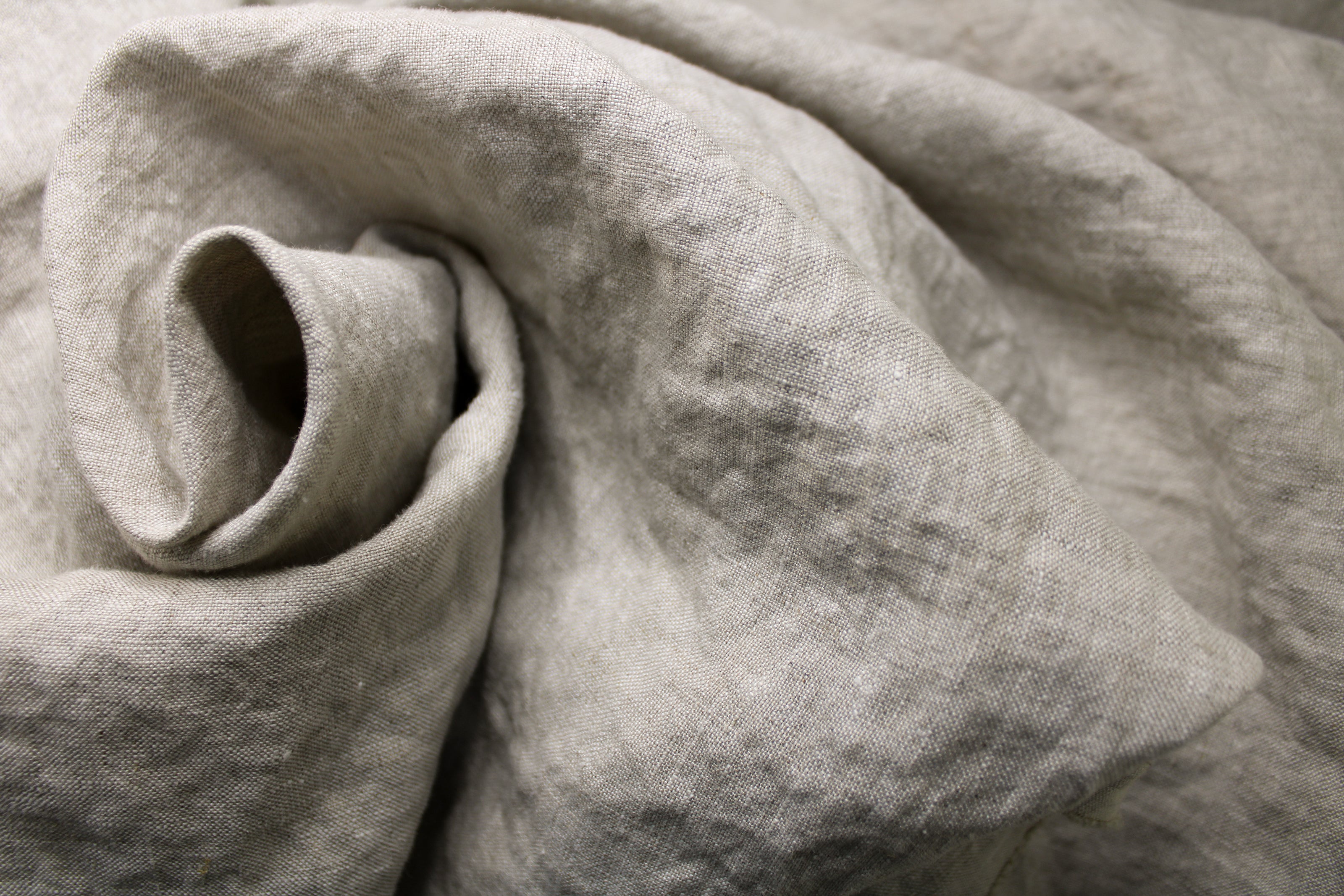 100% PREWASHED Linen Fabric by the Yard / Oatmeal Linen Fabric / Buy Linen Online