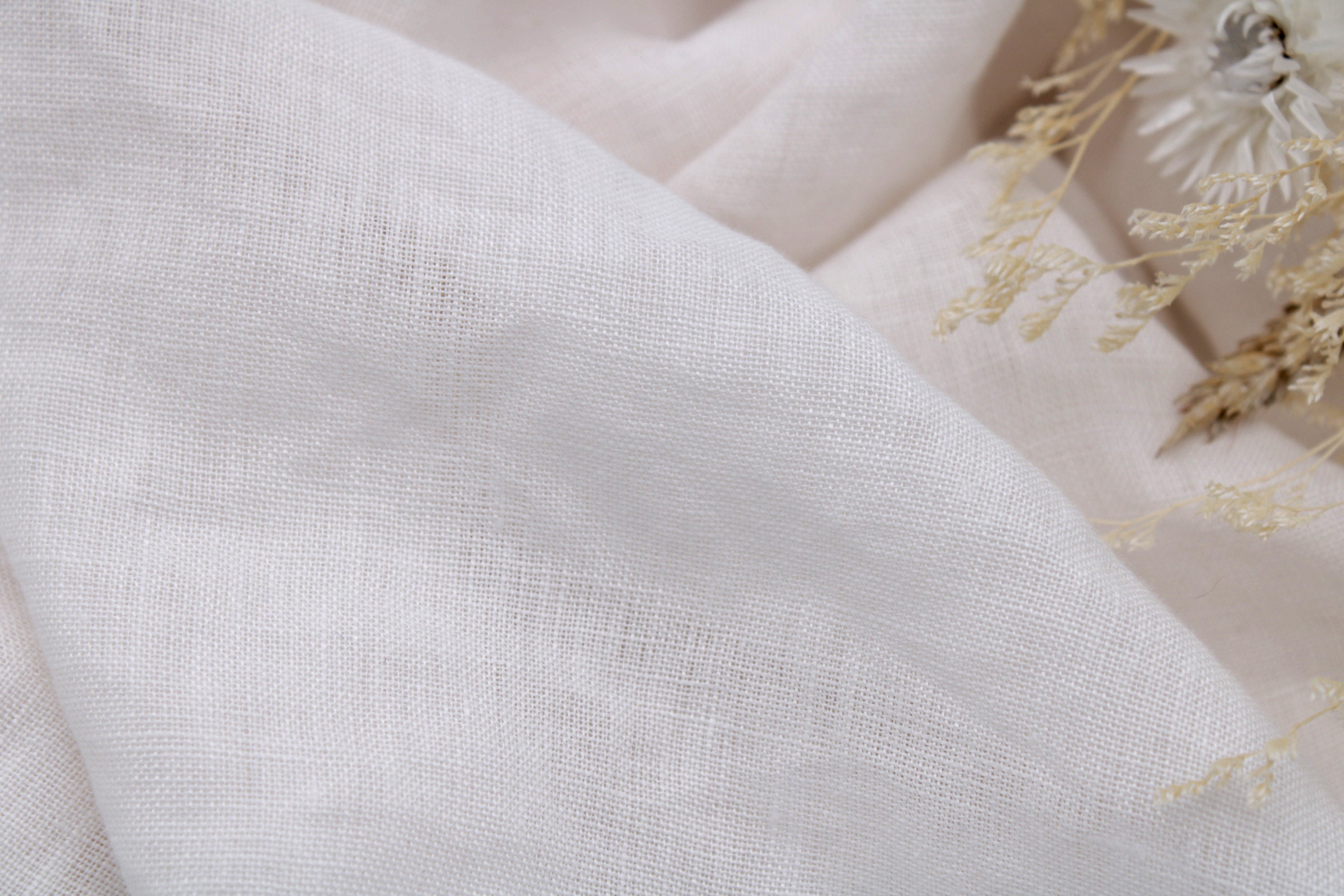 Extra Wide Linen Fabric 96'' Prewashed - Antique White Linen Fabric Li ...