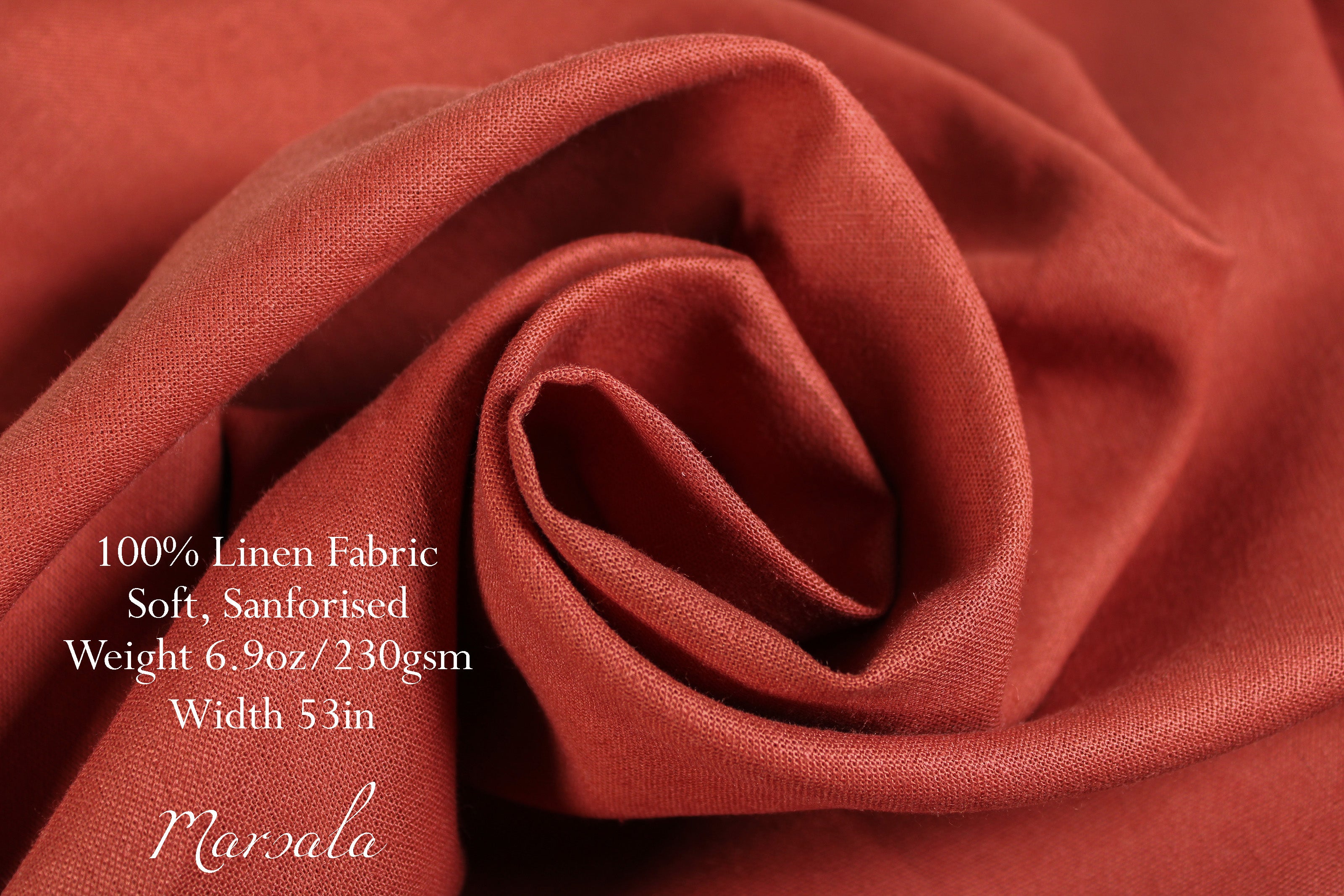 100% Linen Fabric by the Yard / Pink Orange Yelow Linen Fabric / Buy Linen Online