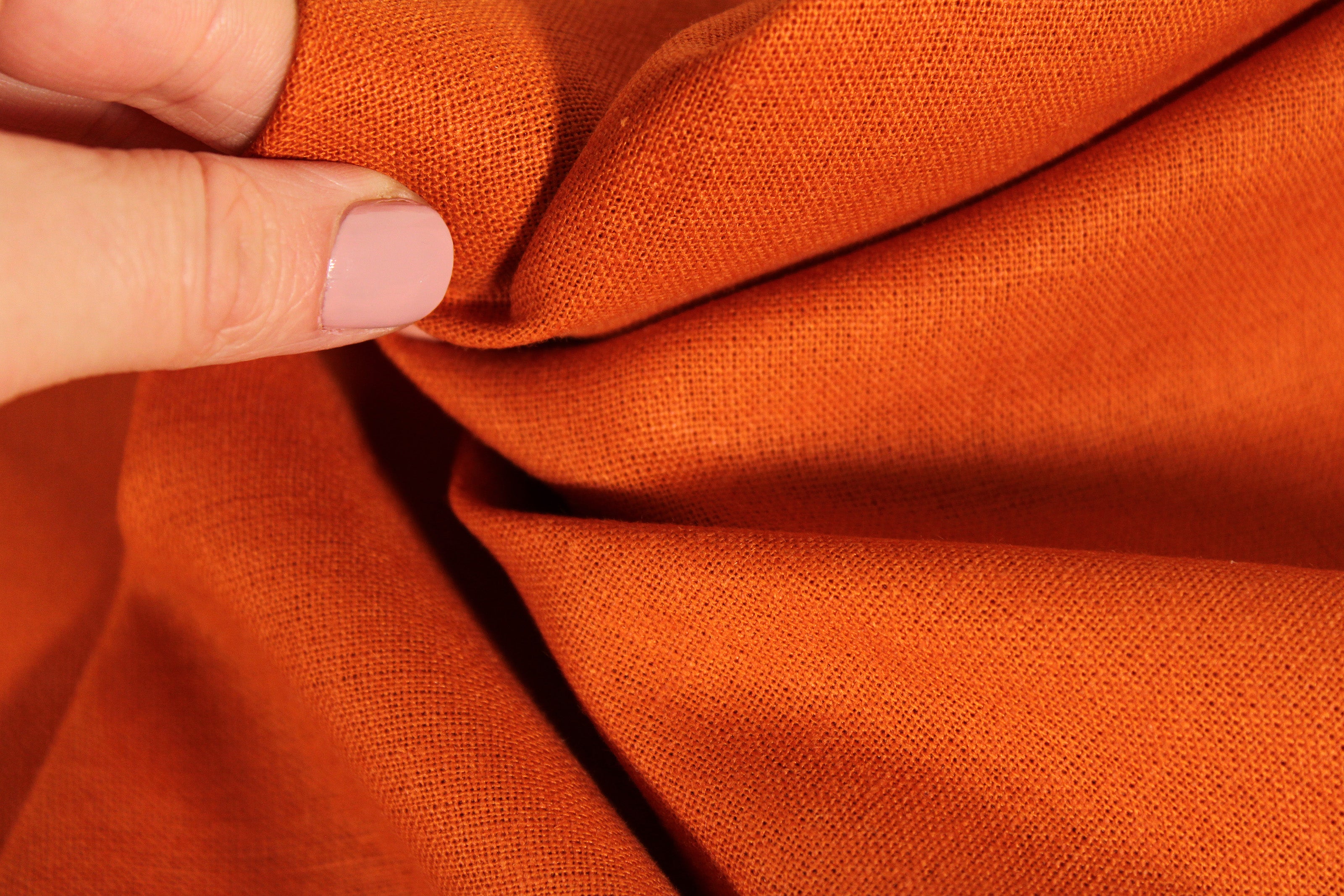 NEW LINEN FABRIC COLLECTION!!! / 100% Linen Fabric by the Yard / Rust Linen Fabric / Buy Linen Online