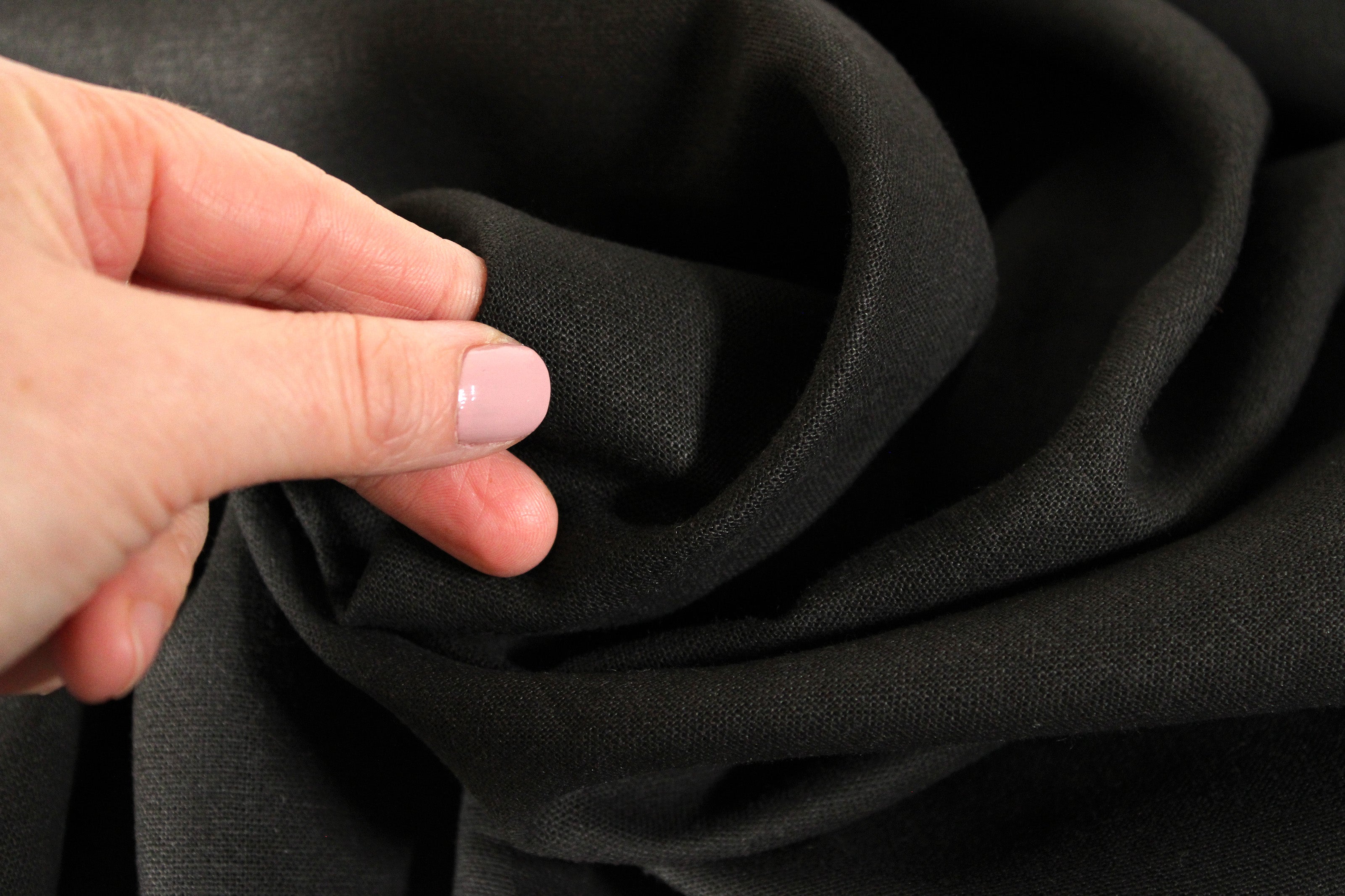 NEW LINEN FABRIC COLLECTION!!! / 100% Linen Fabric by the Yard / Black Charcoal Linen Fabric / Buy Linen Online
