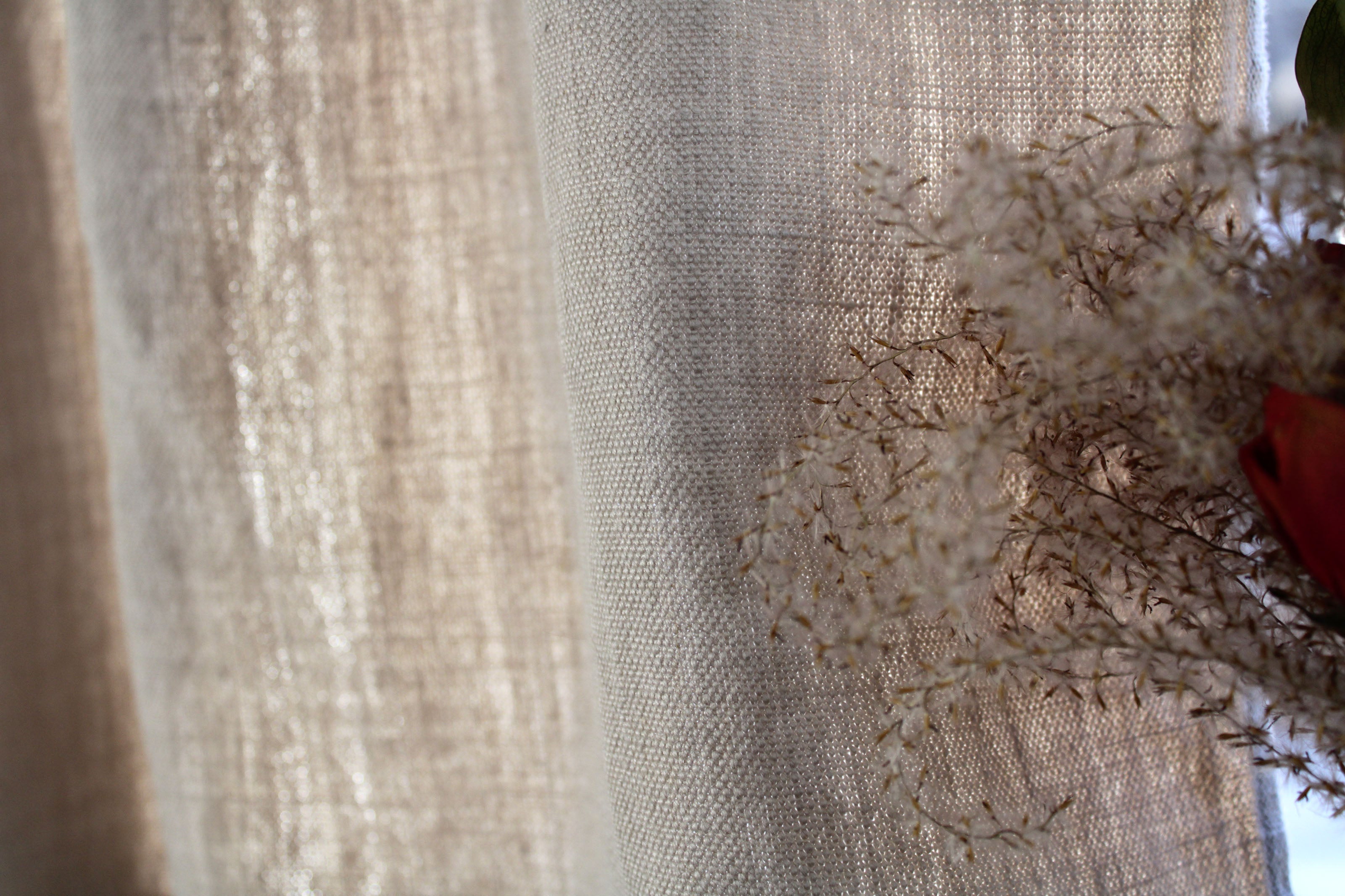 Heavy Weight Linen Curtains / Kitchen Linen Curtains / Custom Curtains US