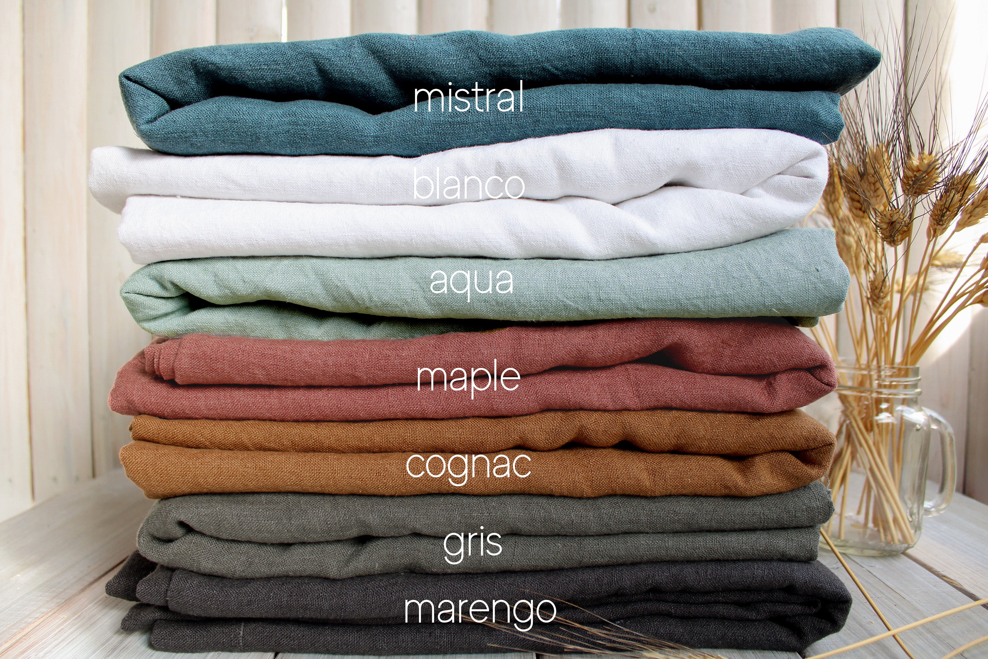 Washed Heavyweight Linen Fabric - NEW COLLECTION!!! Buy Linen Online