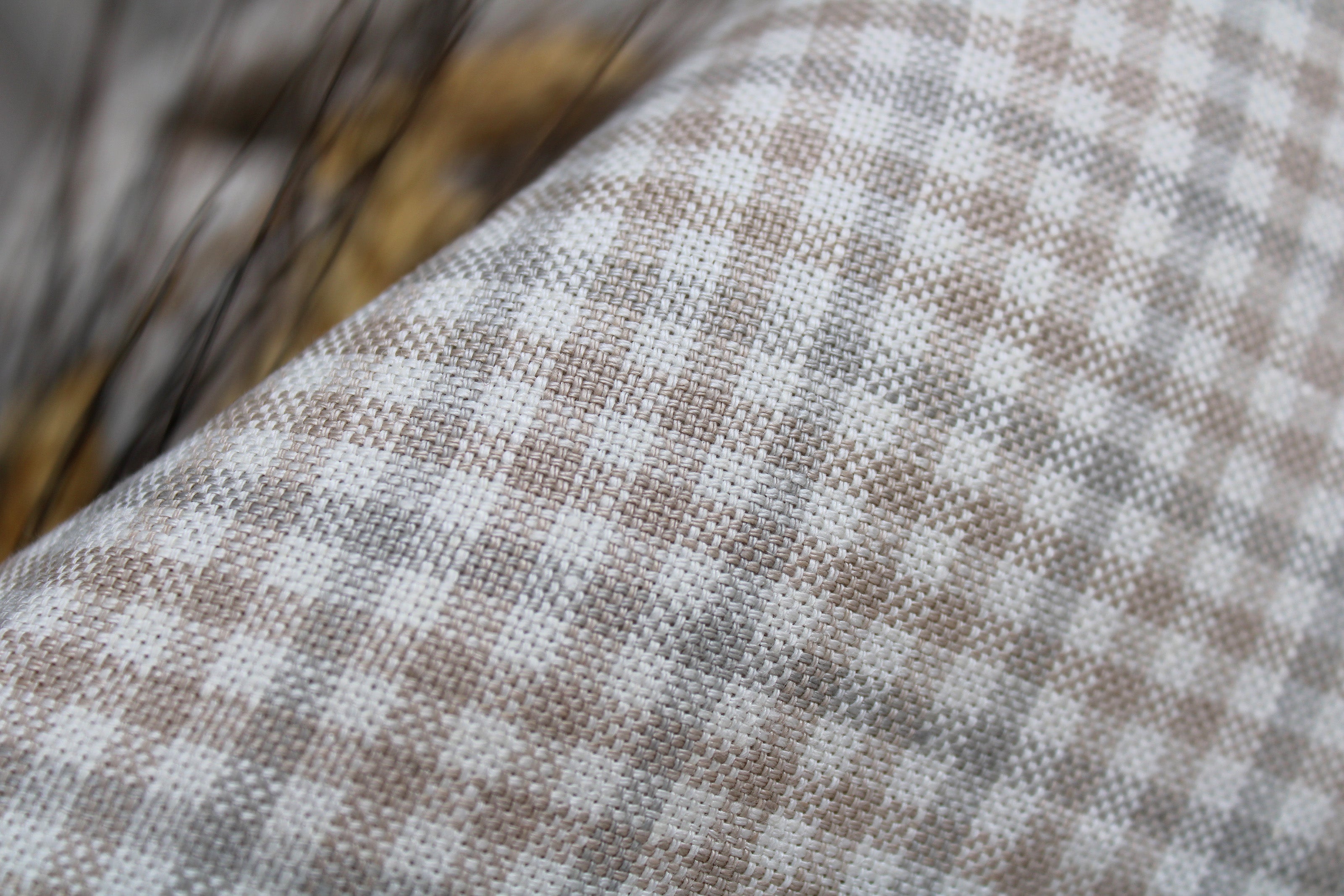 Checked linen fabric - Gingham Linen Fabric by the Yard - Buy Linen Online