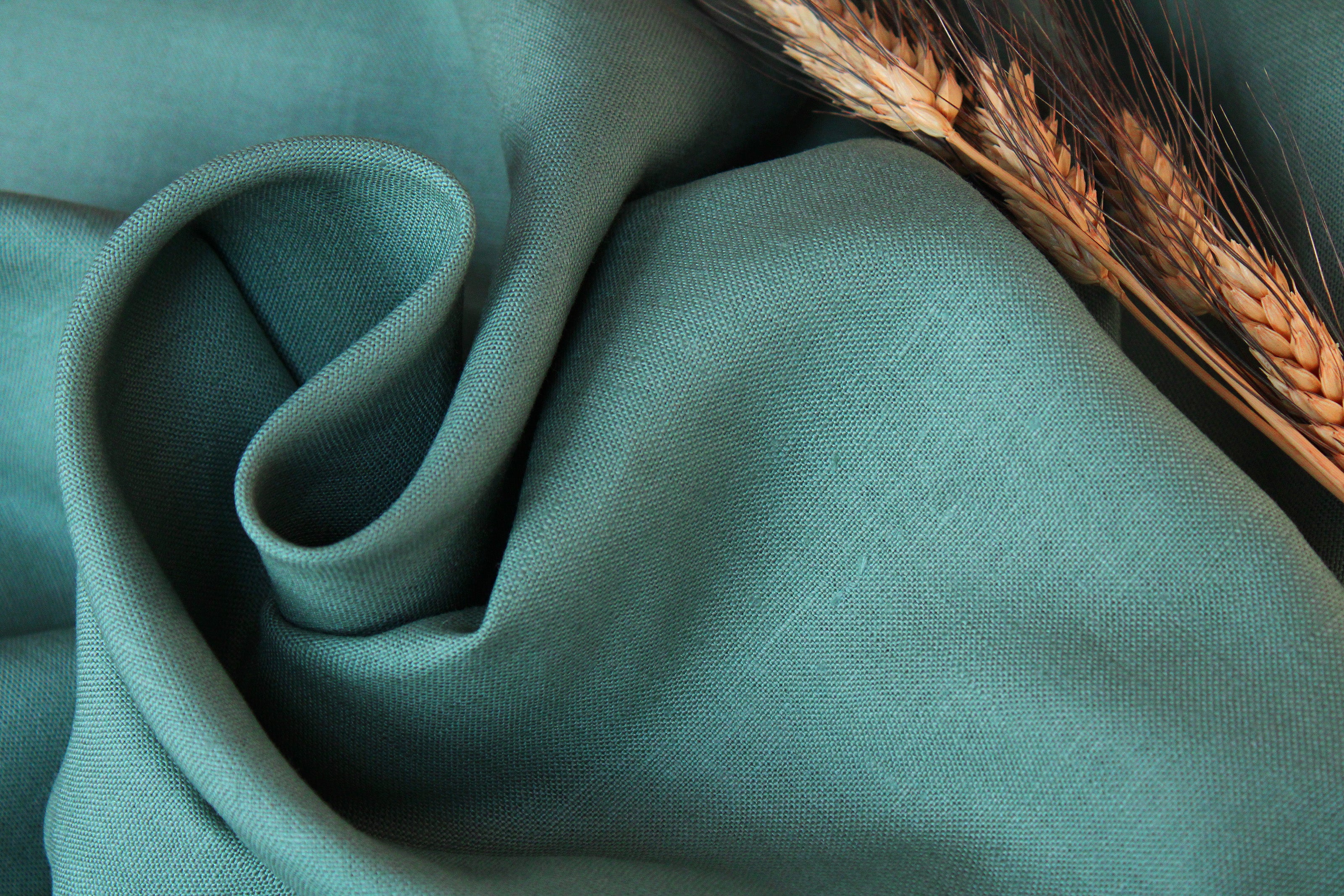 Heavyweight Linen fabric by the yard/ Laguna Linen Fabric