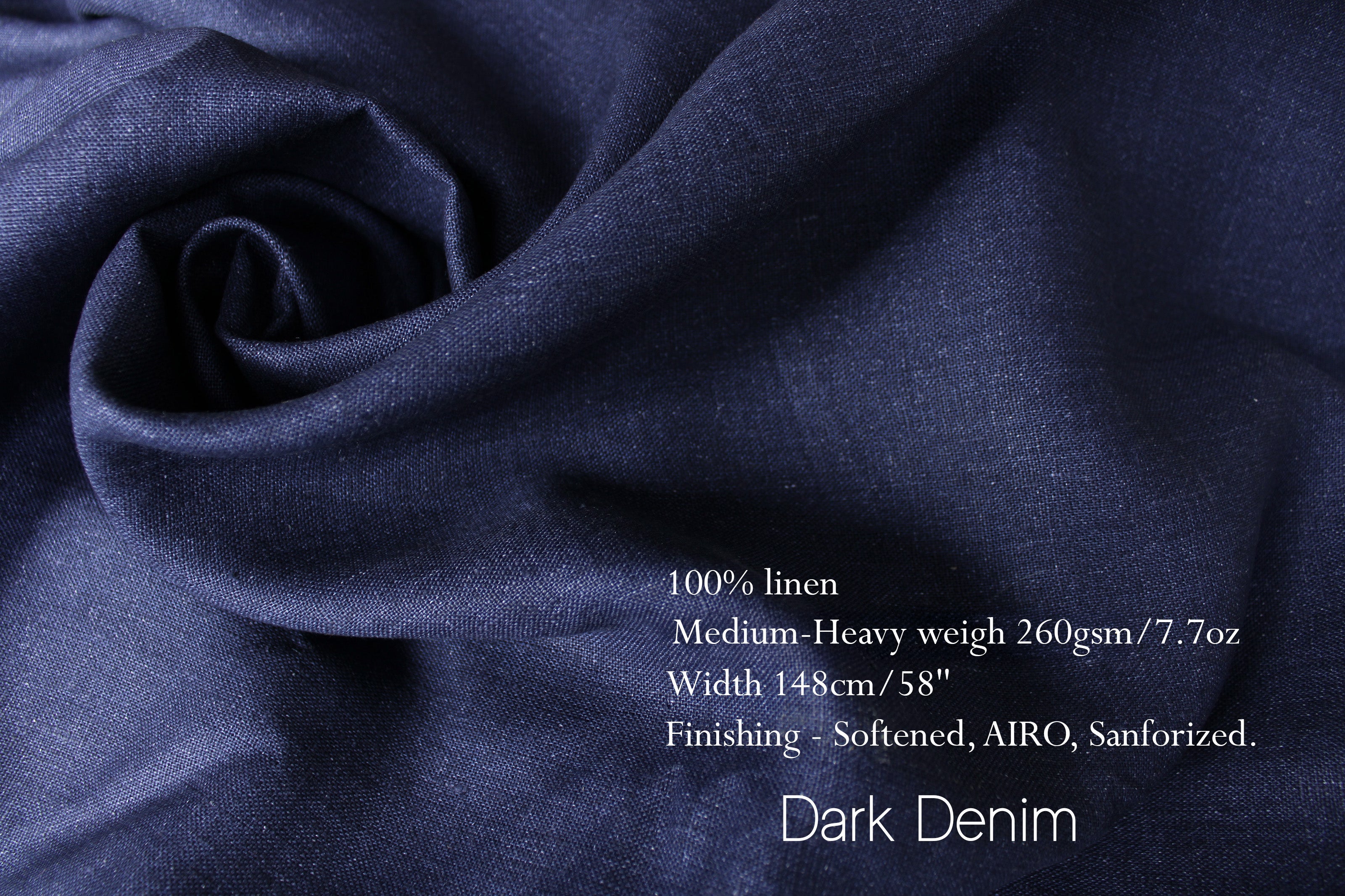 Blue Linen Fabric by the yard - 100% Linen and Linen-cotton blend - By Linen Fabric Online