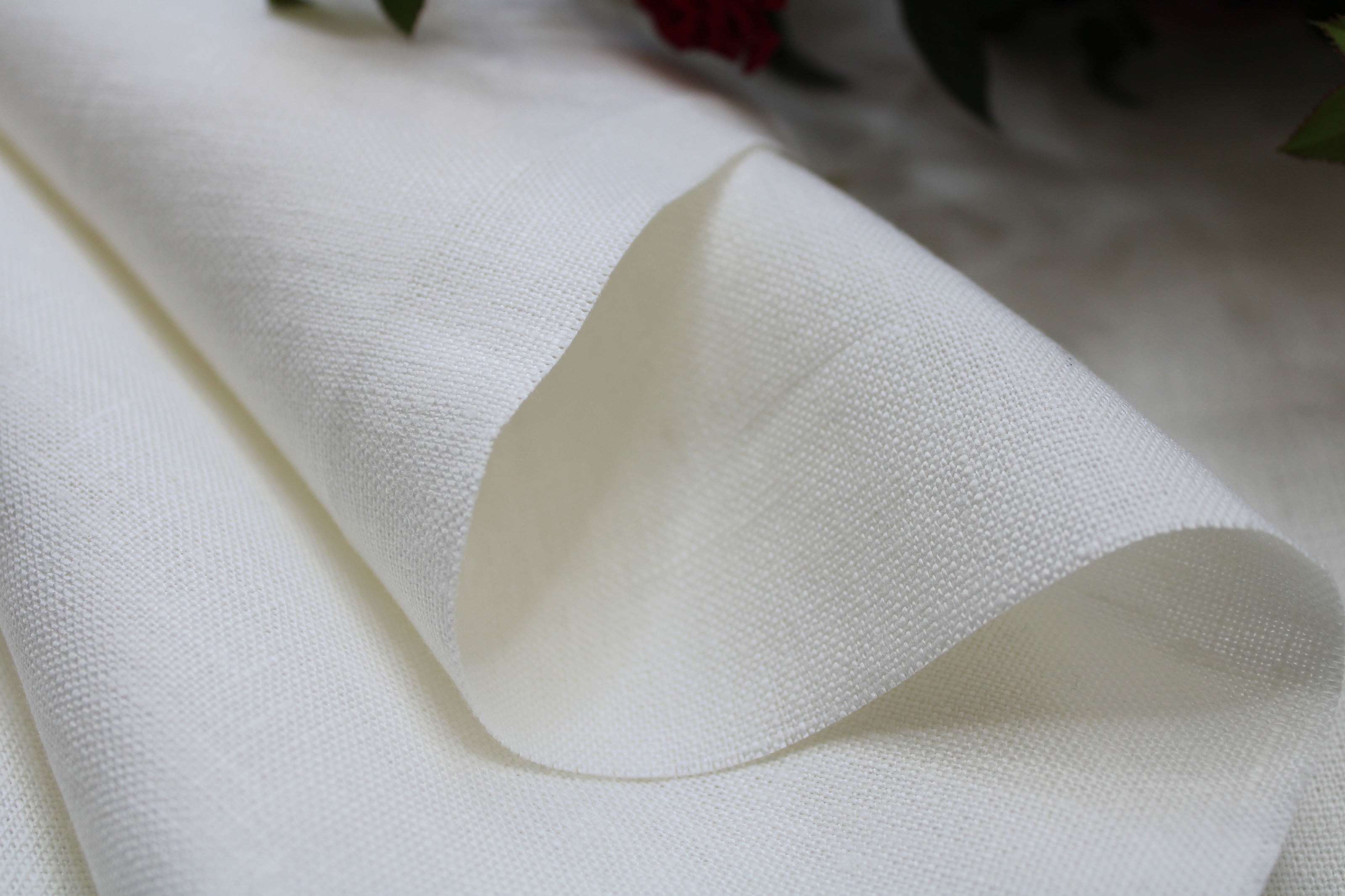 WHOLESALE Linen Fabric USA / Linen Fabric ROLL Wholesale / Linen by the Bolt / Off White linen fabric Heavyweight