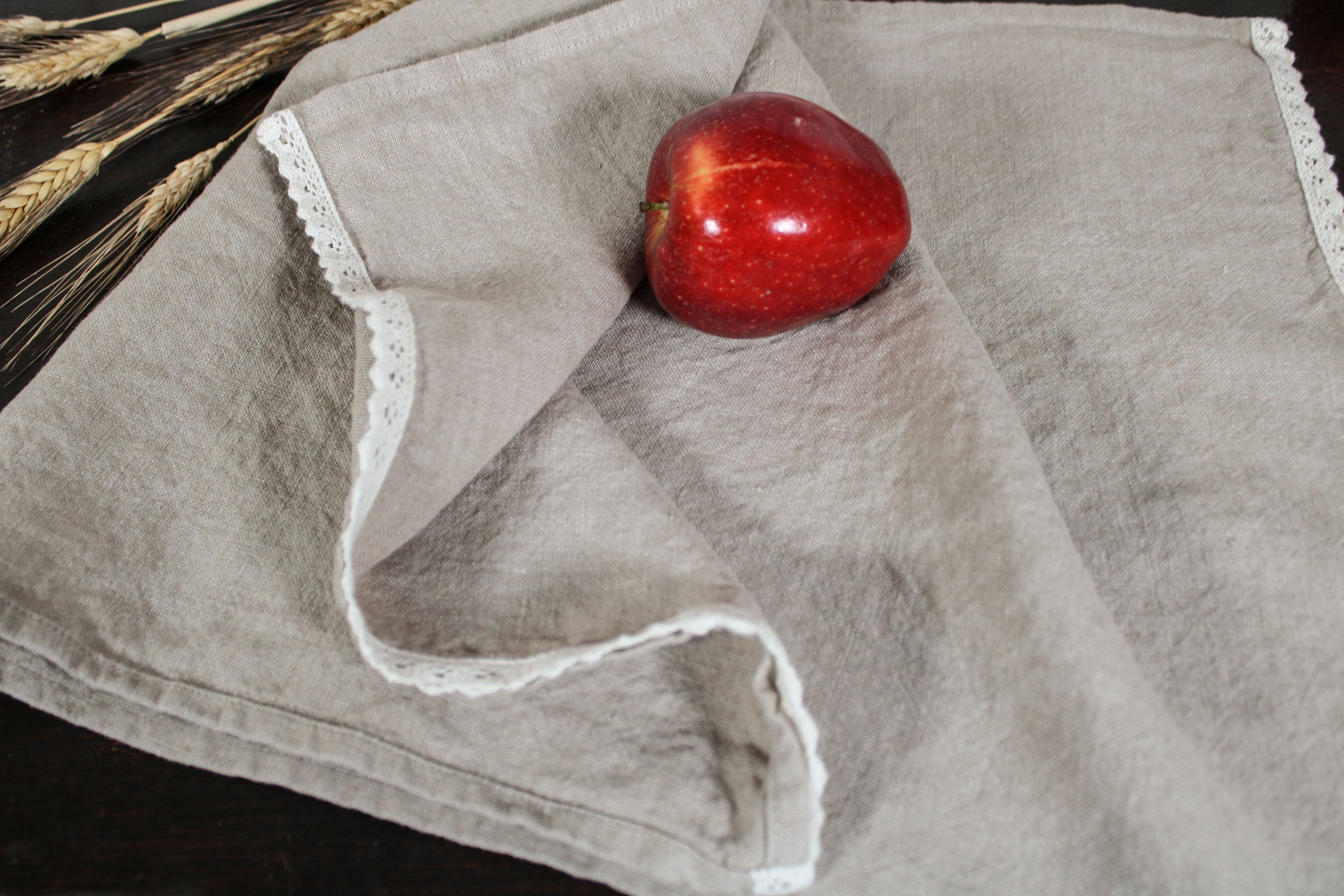 Luxurious Prewashed Linen Towel - 100% Natural Linen Kitchen Towel Heavy Weight European Flax