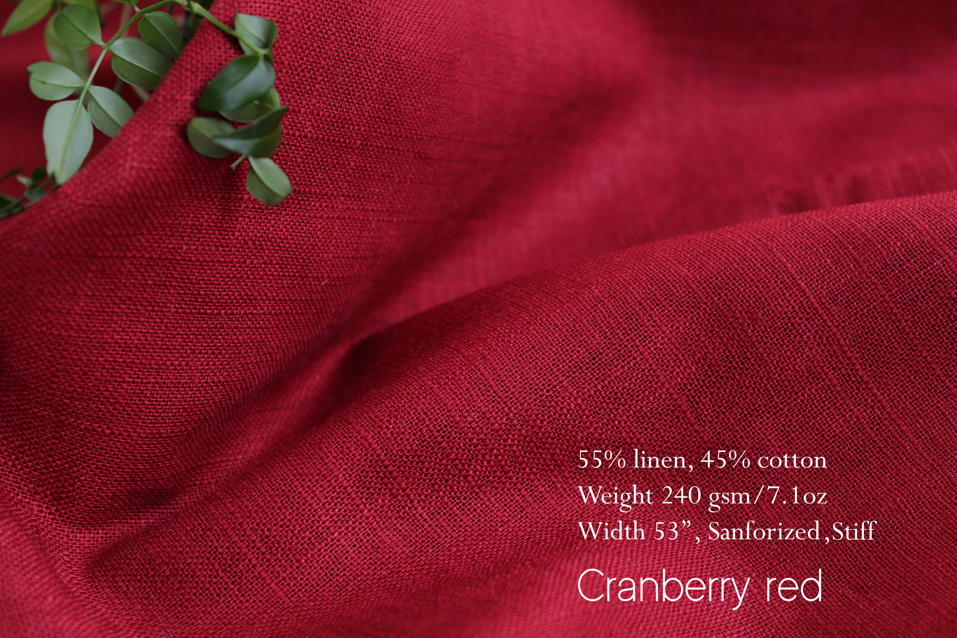 100% Linen Fabric by the Yard / Beige Brown Wine Check Plaid Linen Fabric / Buy Linen Online