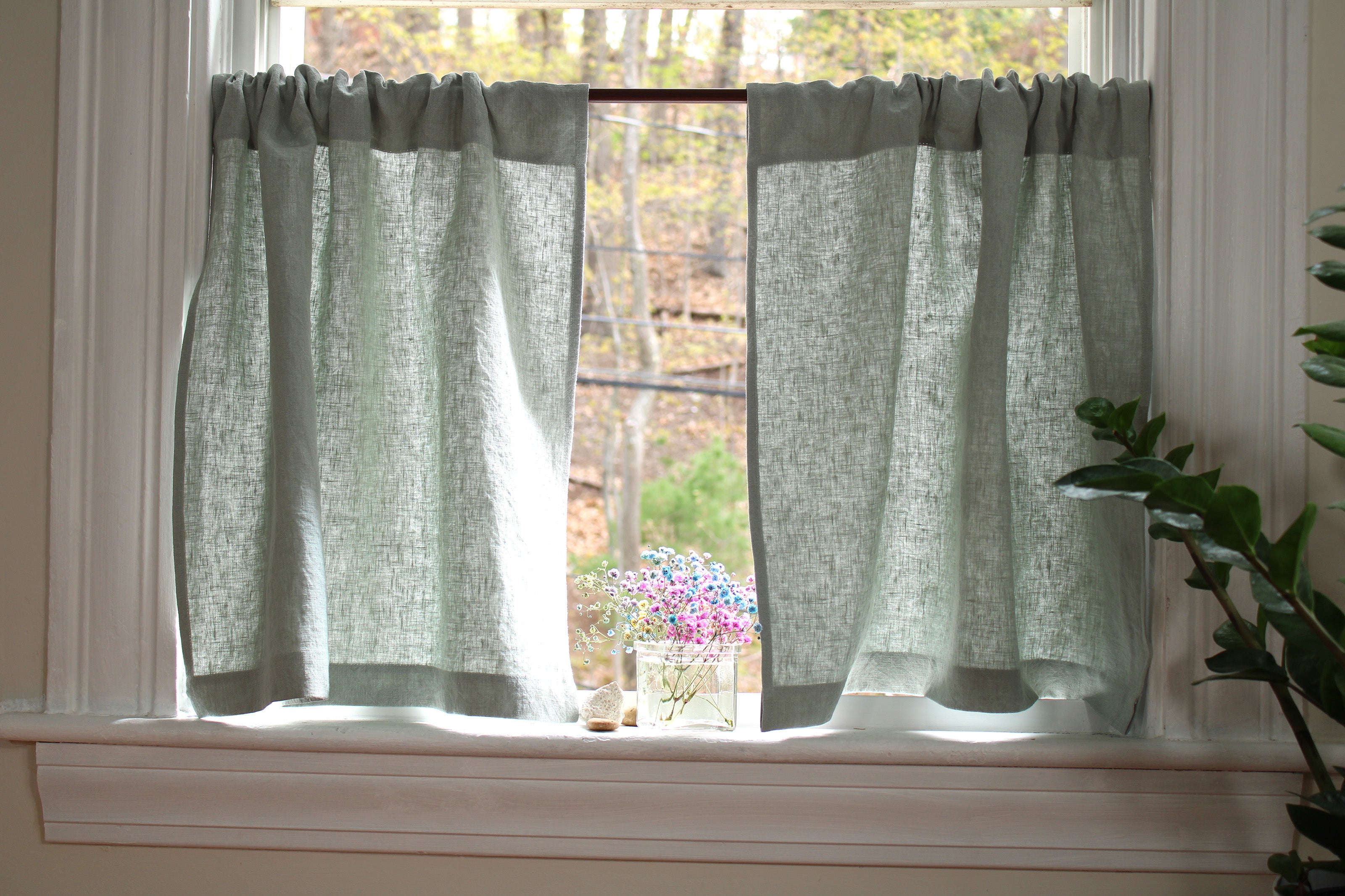Best Heavy Linen Curtains / Washed Linen Curtains / Custom Curtains US