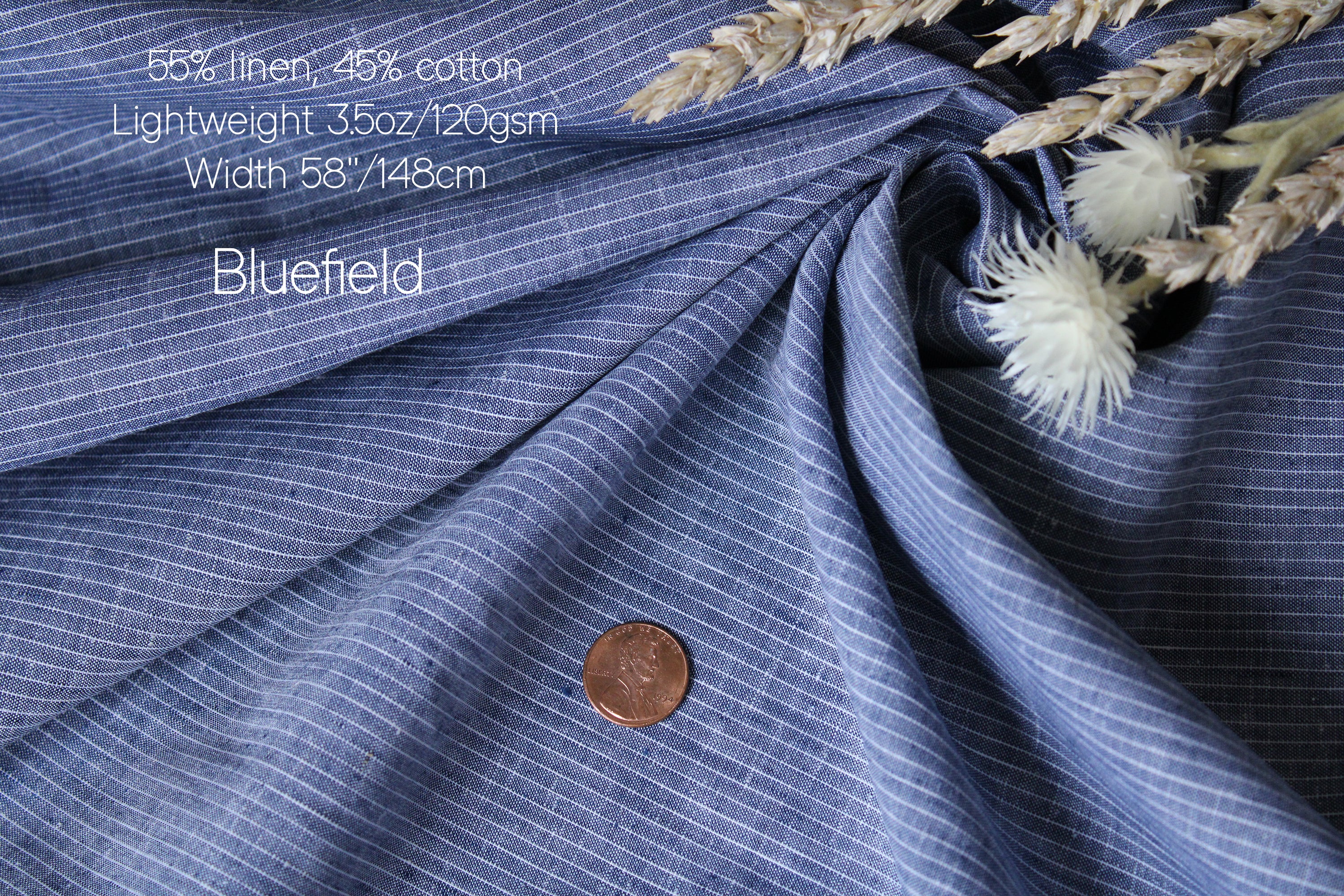 Linen fabric by the yard for Clothing, Curtains / Lightweight - Medium weight linen fabric European flax