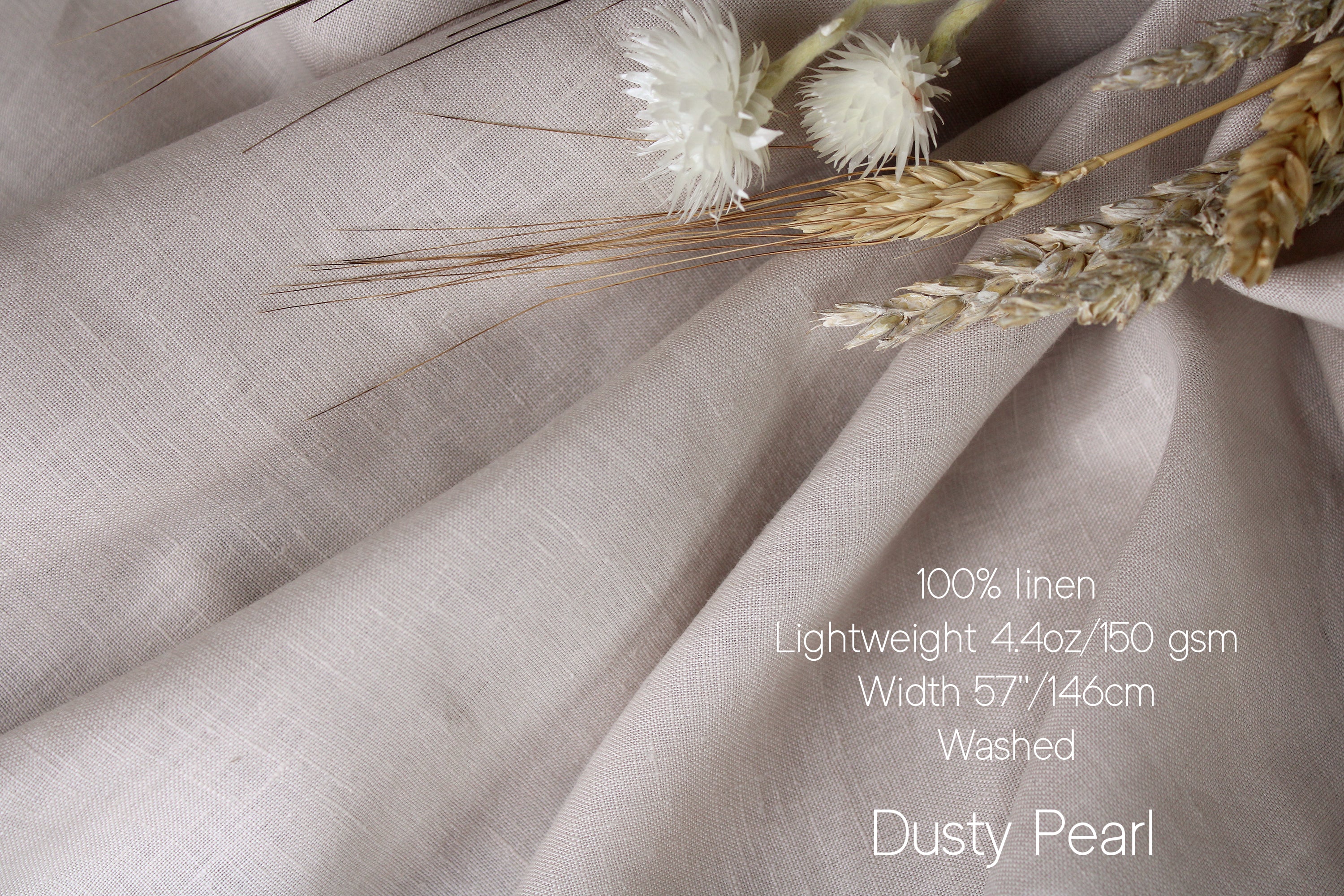 Linen fabric by the yard for Clothing, Curtains / Lightweight - Medium weight linen fabric European flax