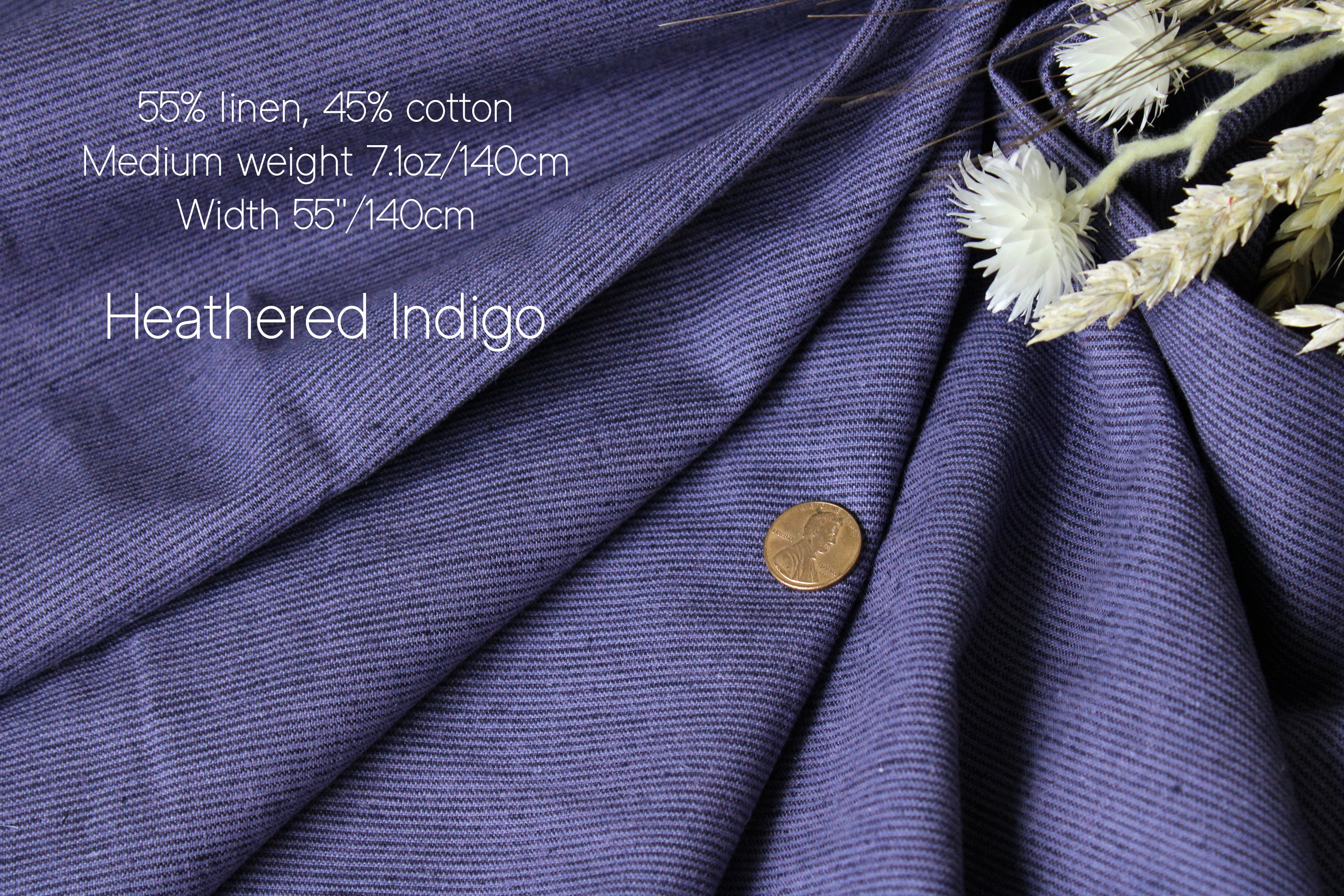 Linen fabric by the yard for Clothing, Curtains / Lightweight - Medium weight linen fabric European flax