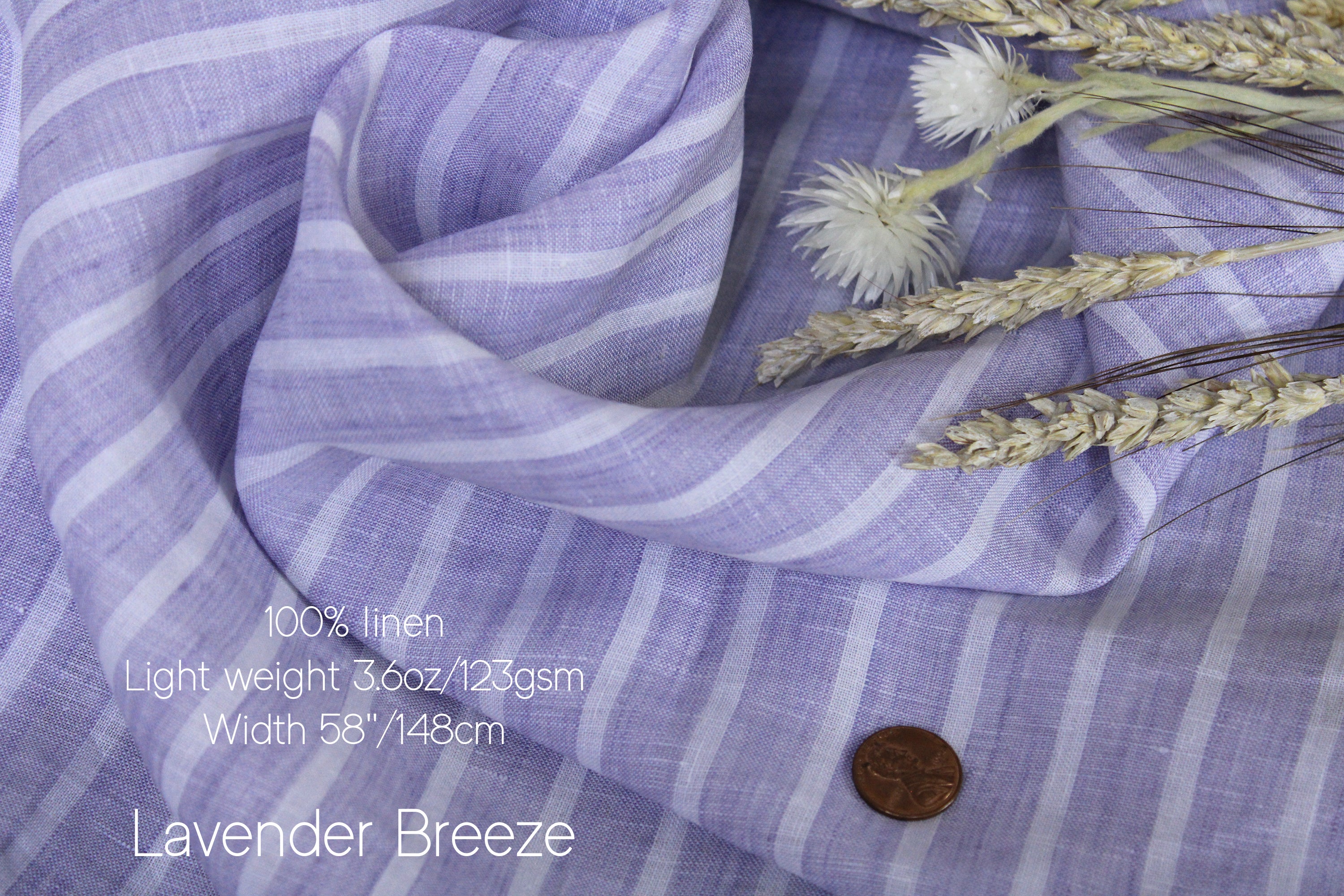 Linen fabric by the yard for Clothing, Curtains / Lightweight - Medium weight linen fabric European flax