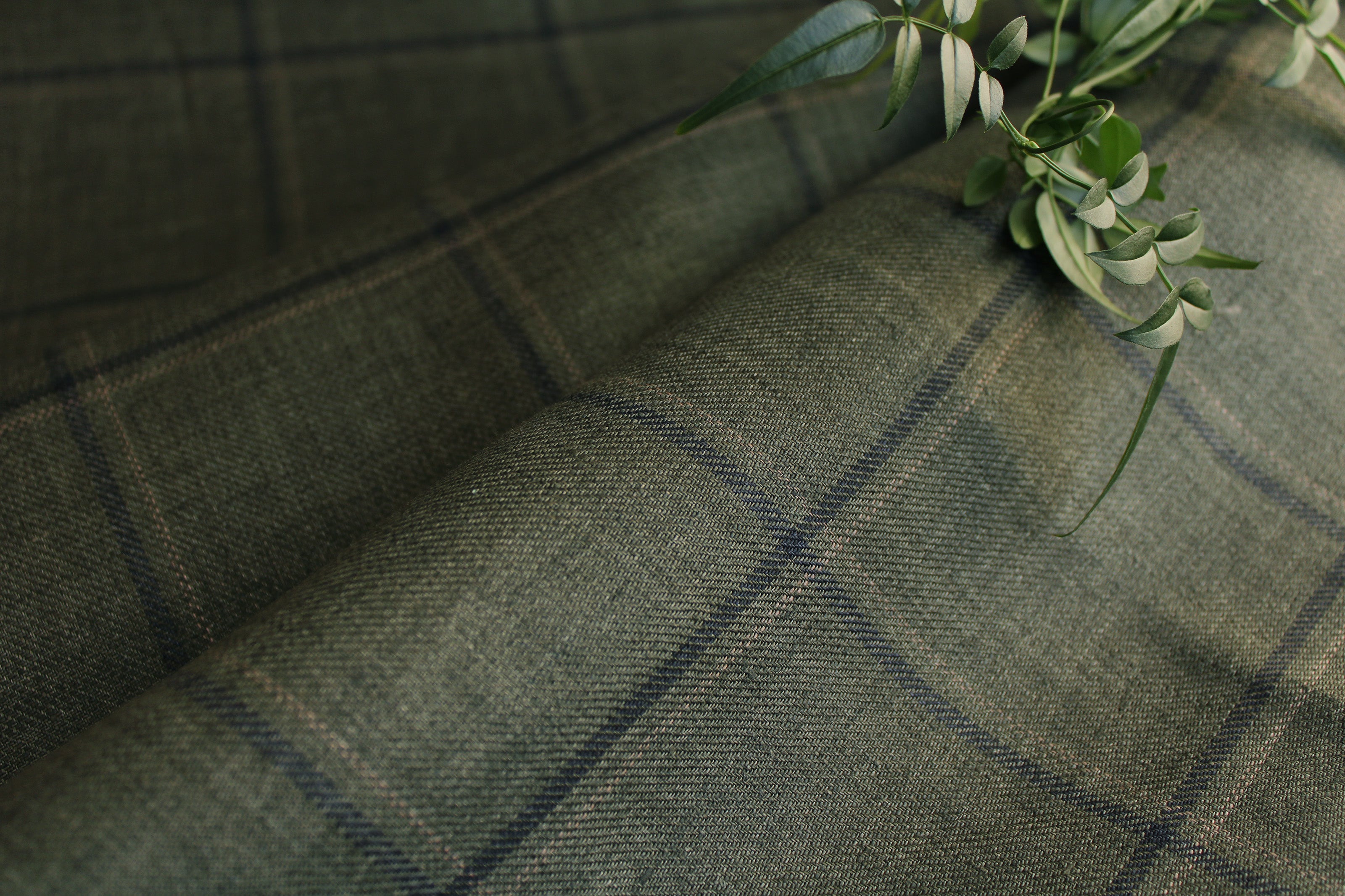 100% Linen fabric by the yard - Army Green Linen Fabric Medium weight