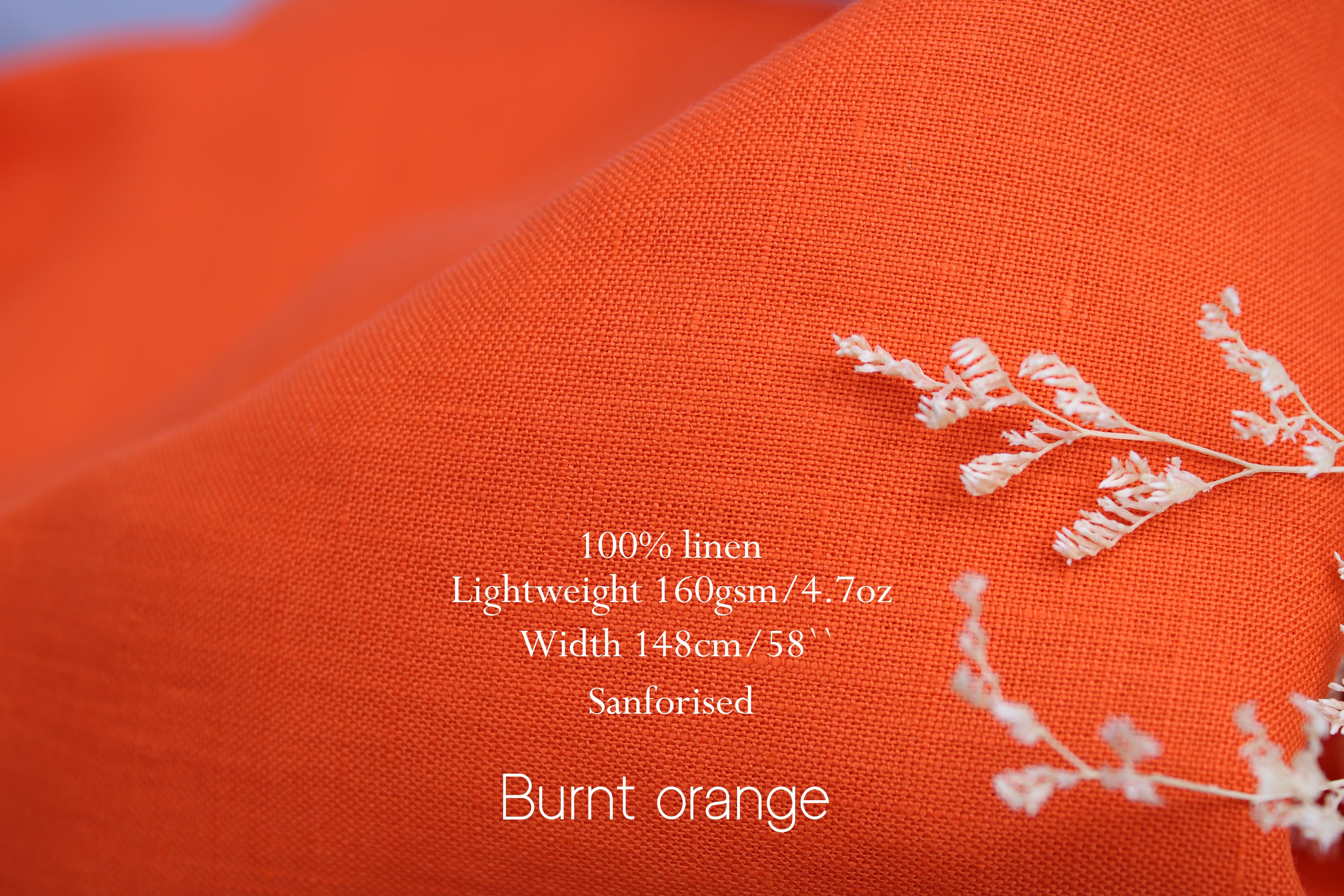 100% Linen Fabric by the Yard / Pink Orange Yelow Linen Fabric / Buy Linen Online