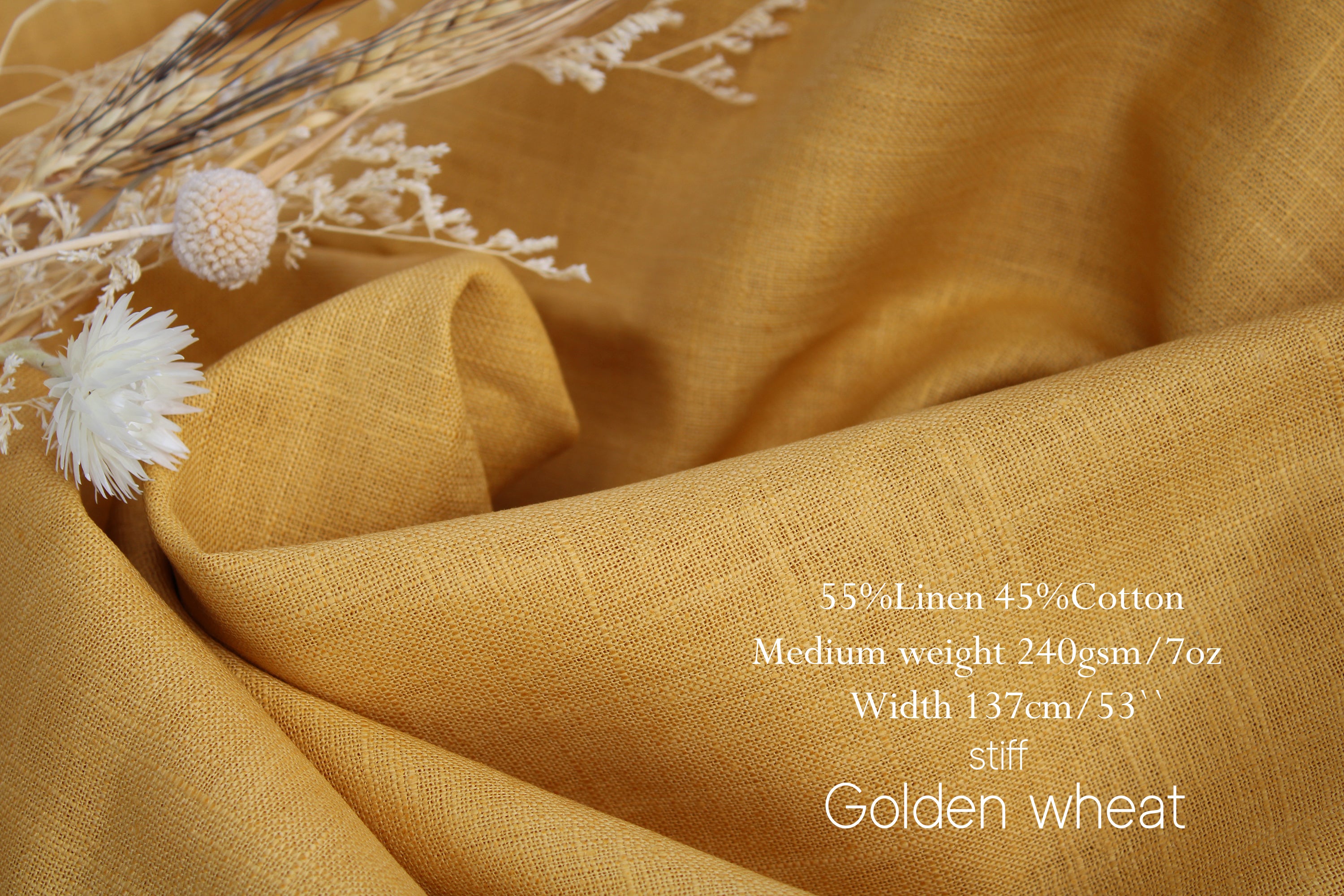 100% Linen Fabric by the Yard / Pink Orange Yelow Linen Fabric / Buy Linen Online