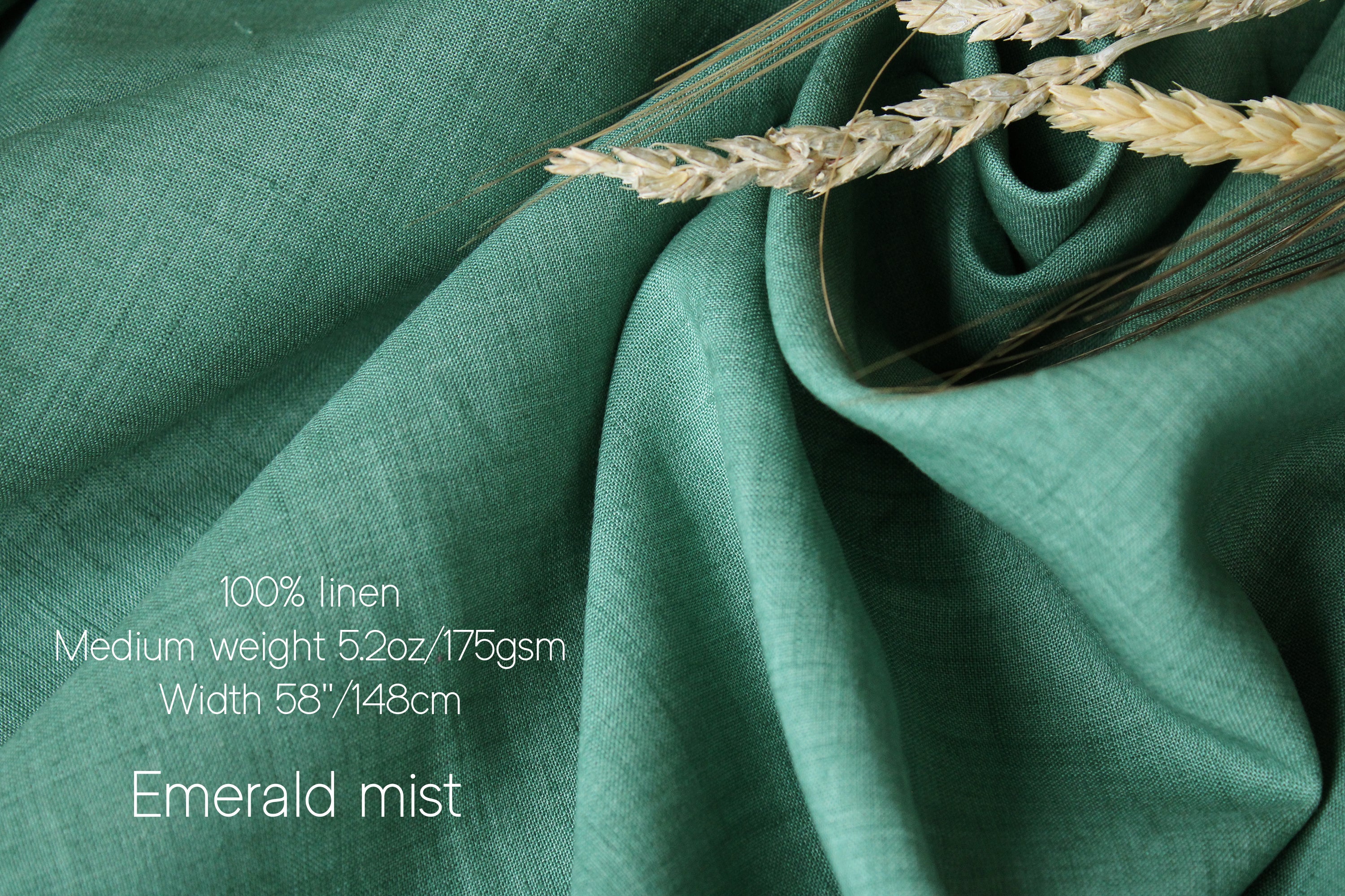 Linen fabric by the yard for Clothing, Curtains / Lightweight - Medium weight linen fabric European flax