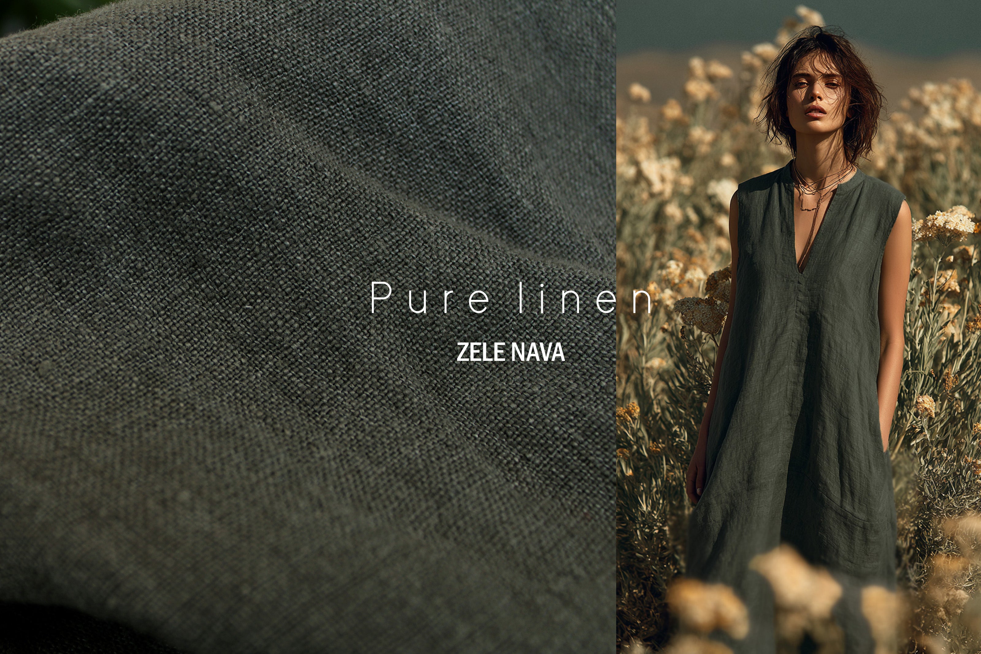 Washed Heavyweight Linen Fabric / Gris Linen Fabric