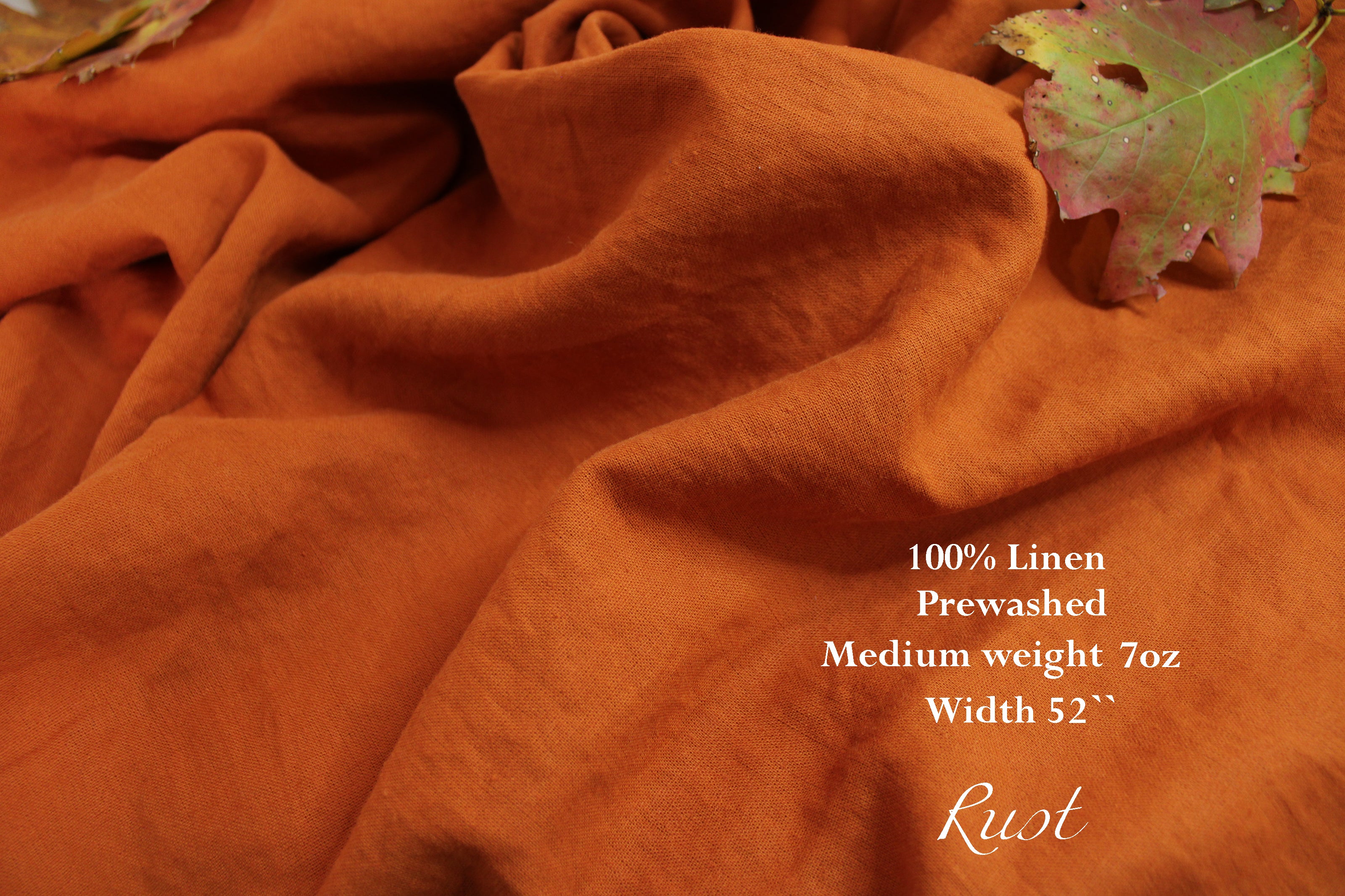 100% Washed Linen Fabric by the Yard / Prewashed Linen Fabric / Buy Linen Online