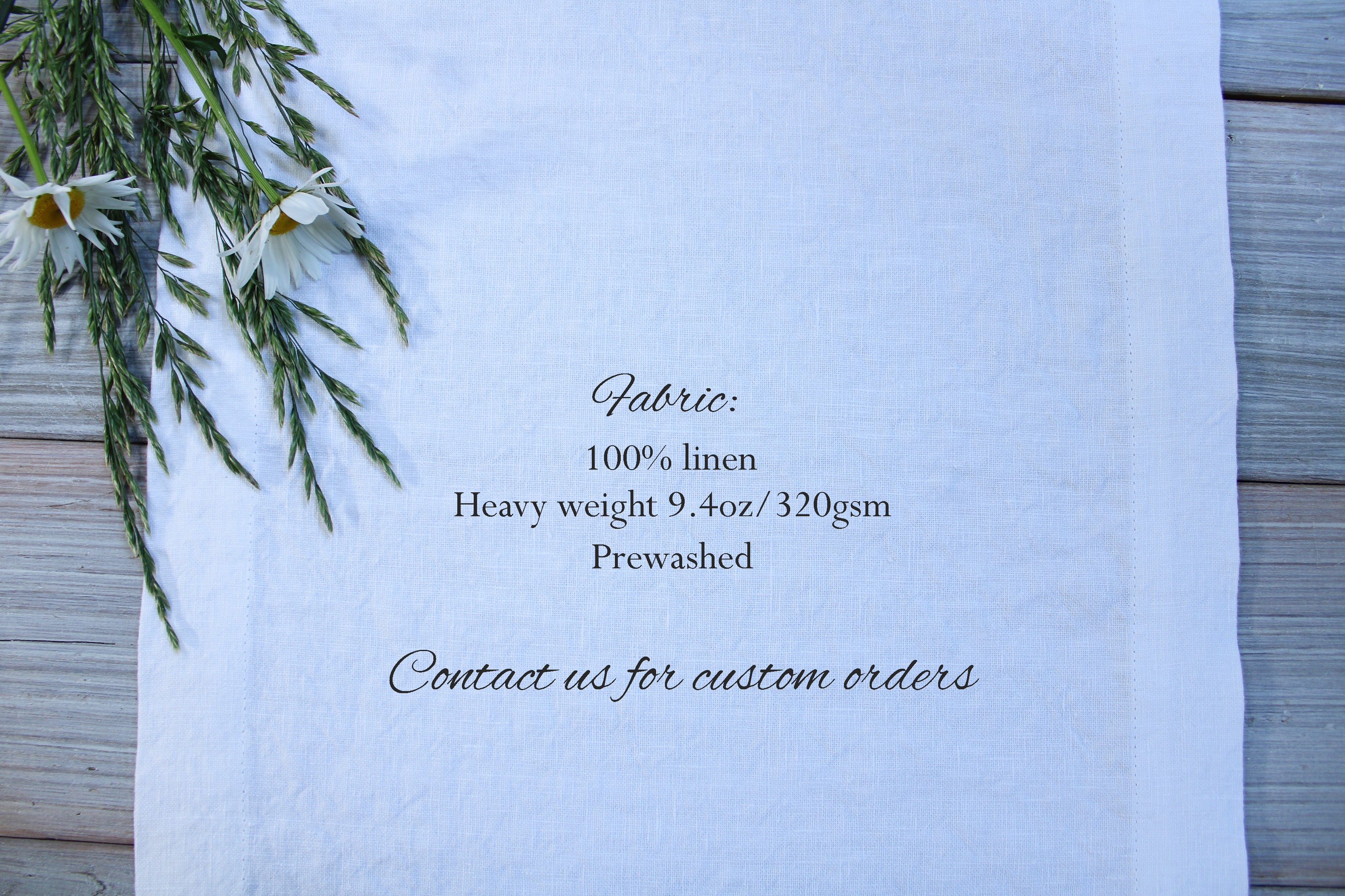 Linen table runner dark blue, European flax table decor, Custom size table runner