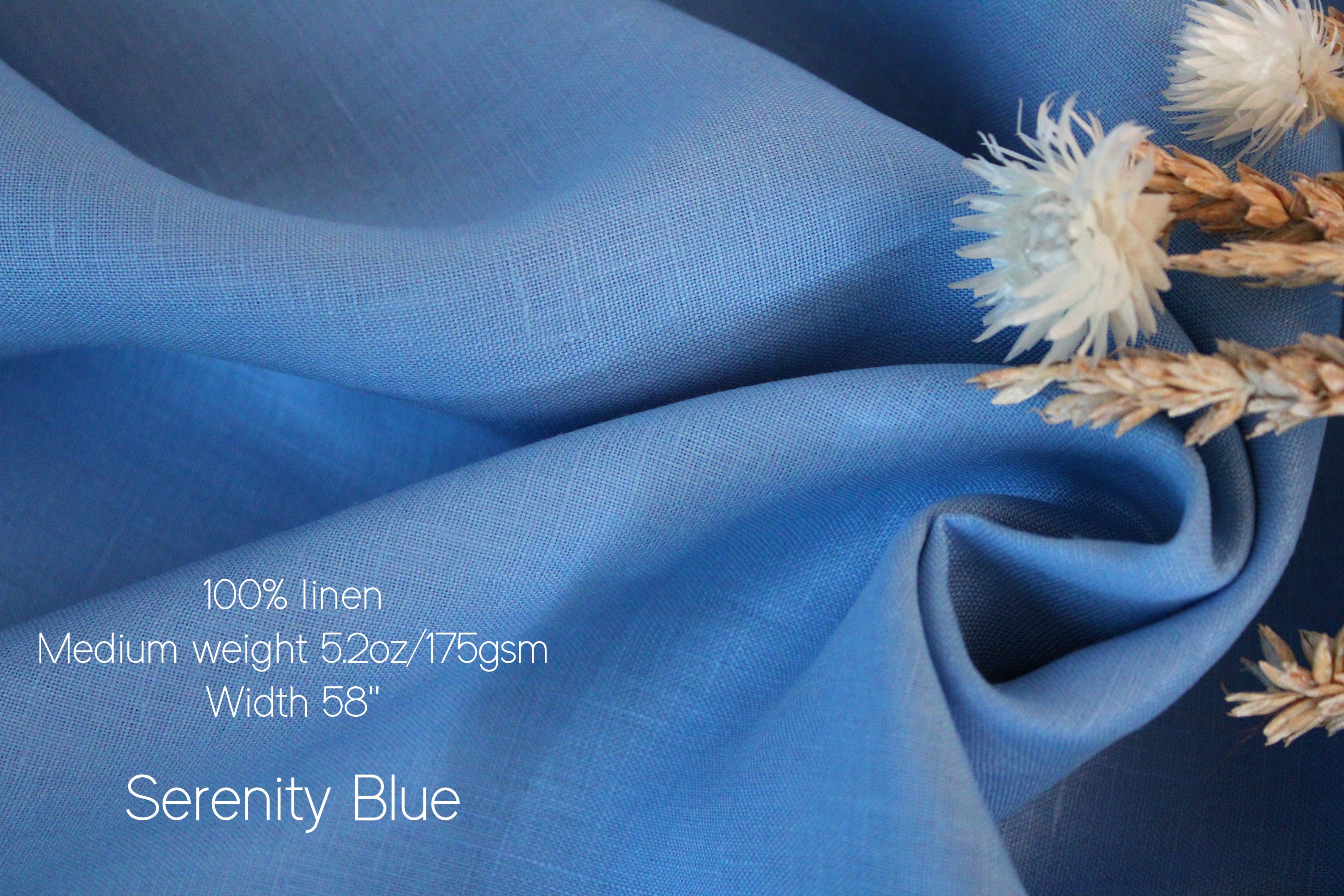 Linen Fabric by the Yard for Sewing, Clothing, Curtains - By Linen Online