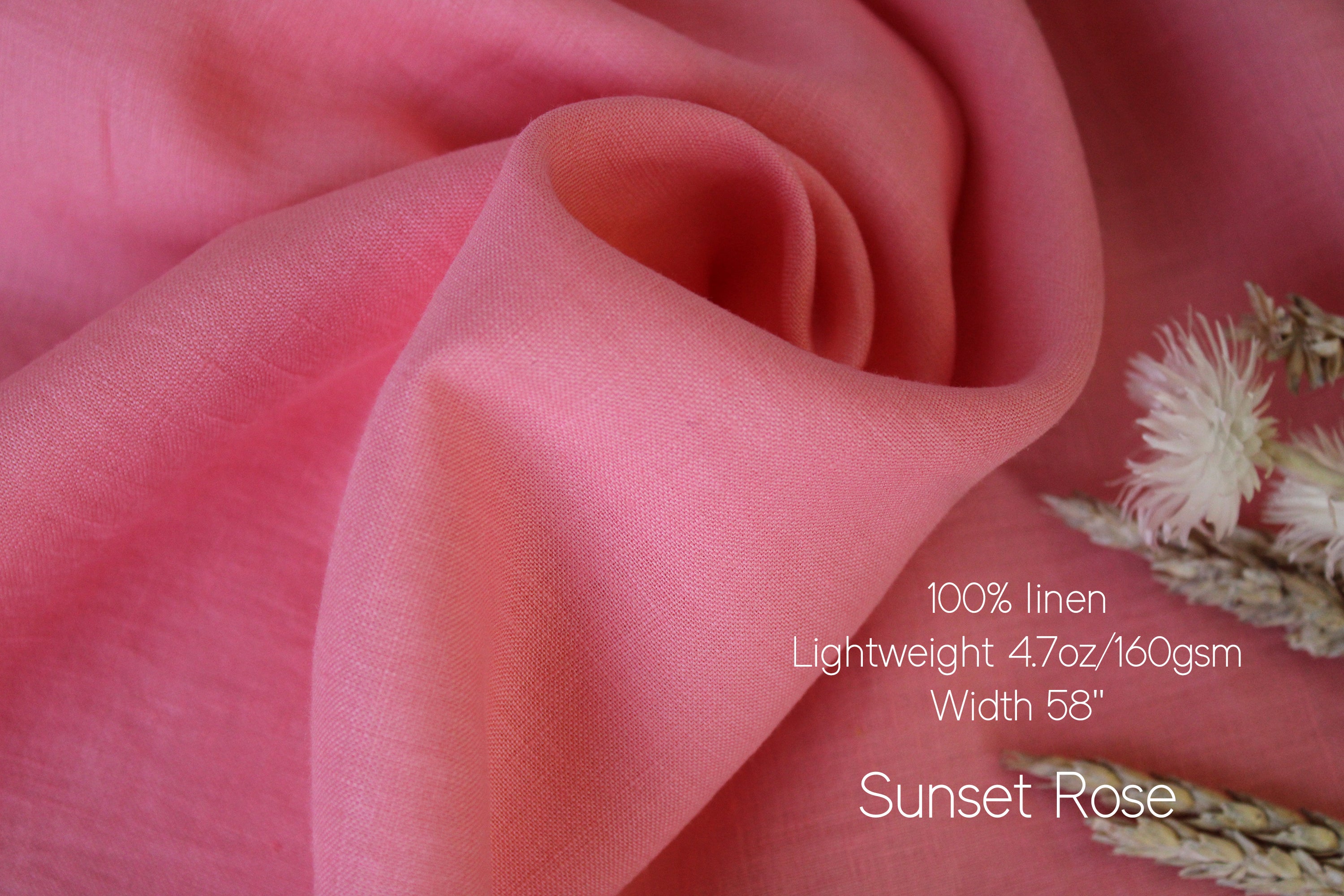 Linen Fabric by the Yard for Sewing, Clothing, Curtains - By Linen Online