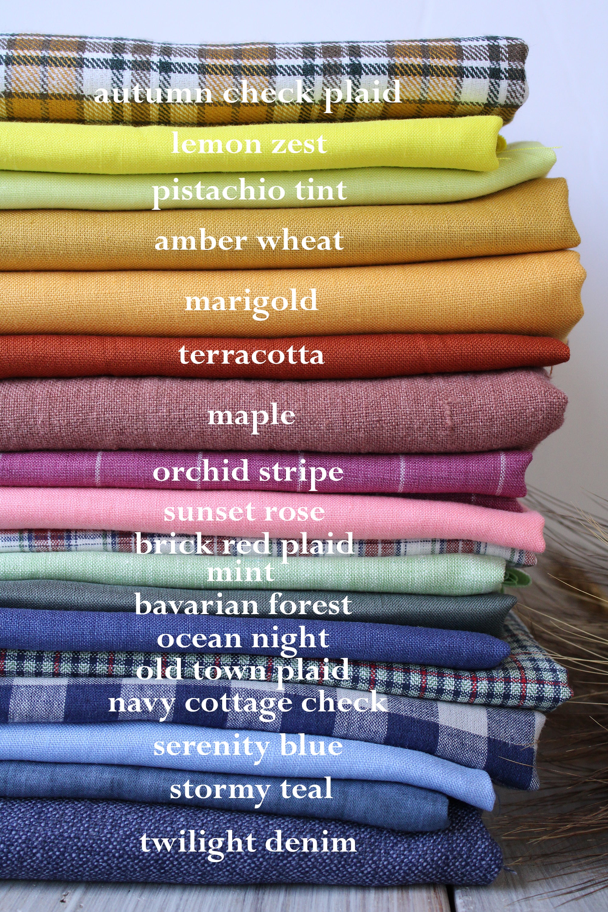 Linen Fabric by the Yard for Sewing, Clothing, Curtains - By Linen