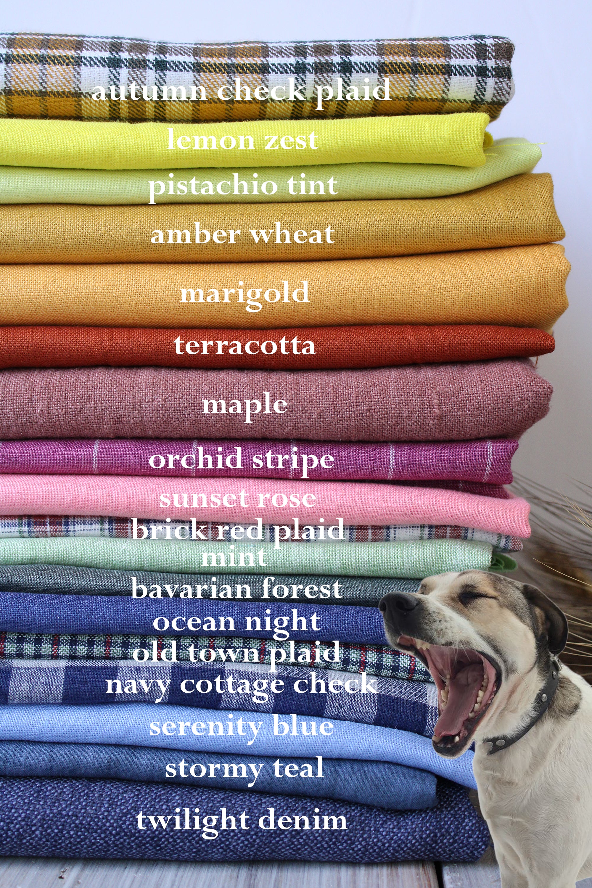 Linen Fabric by the Yard for Sewing, Clothing, Curtains - By Linen Online