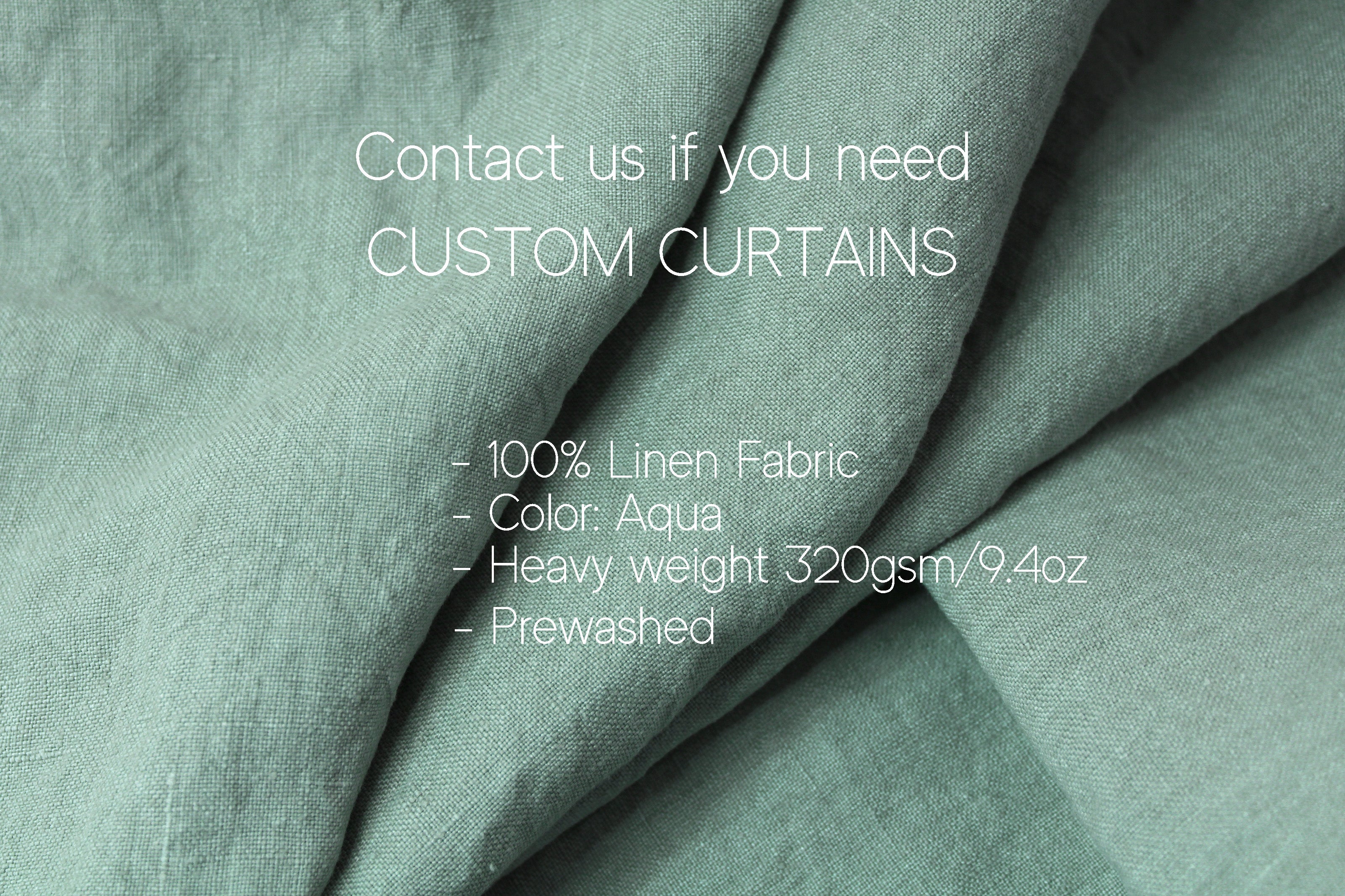 Best Heavy Linen Curtains / Washed Linen Curtains / Custom Curtains US