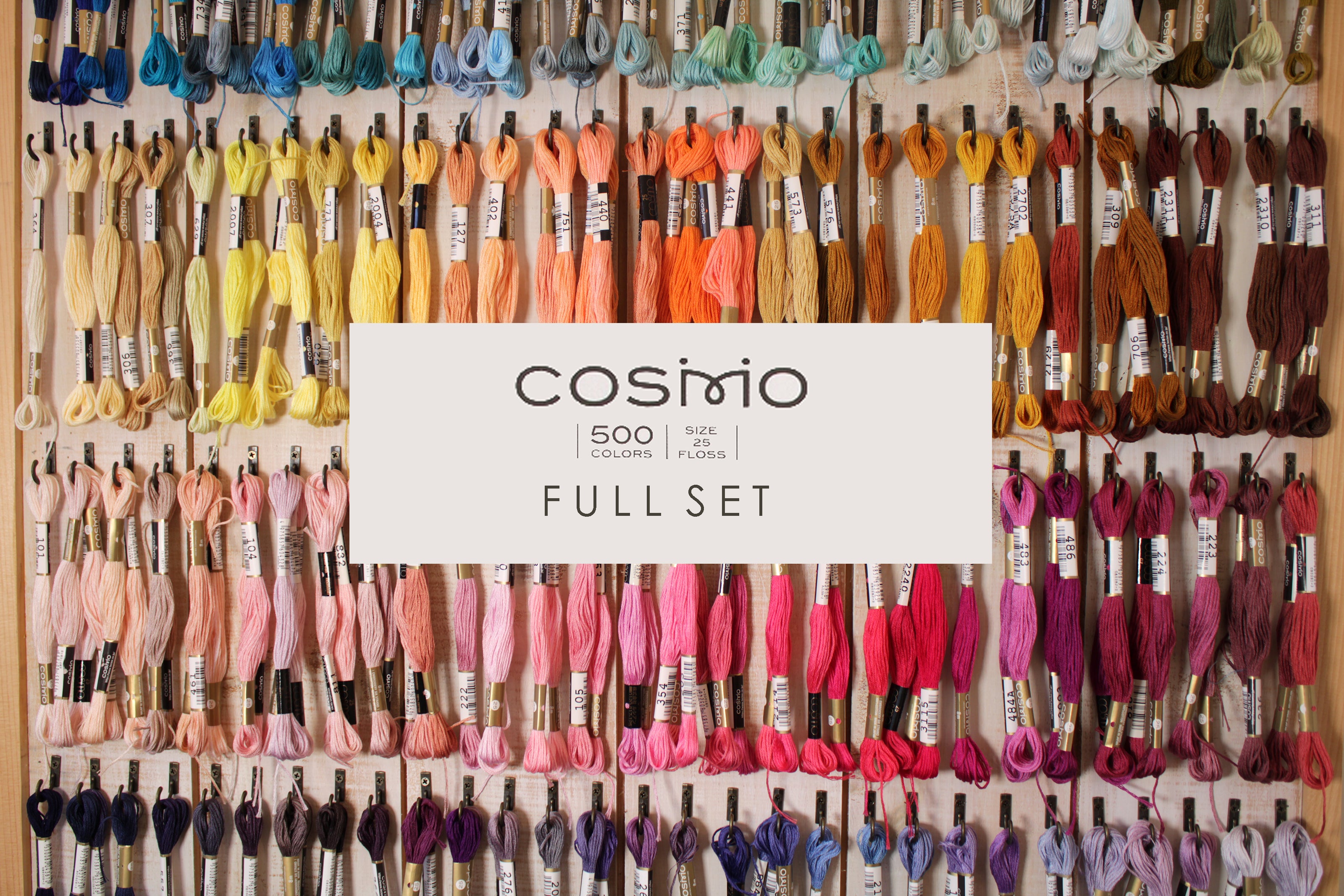 COSMO Embroidery Floss Bundle / Cosmo Thread Full Set 500 colors