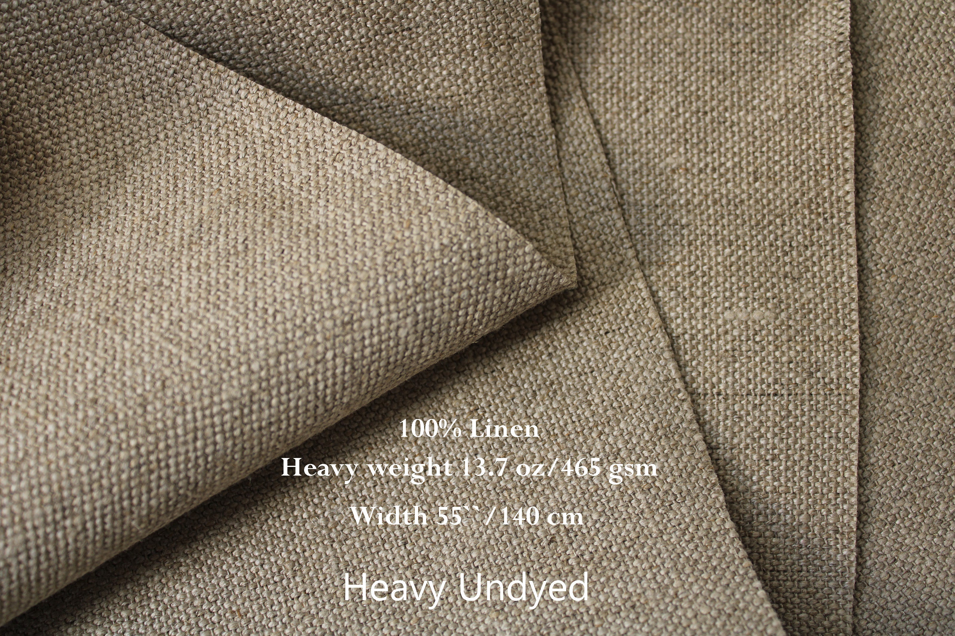 Upholstery Linen Fabric / Heavyweight Linen Fabric by the yard