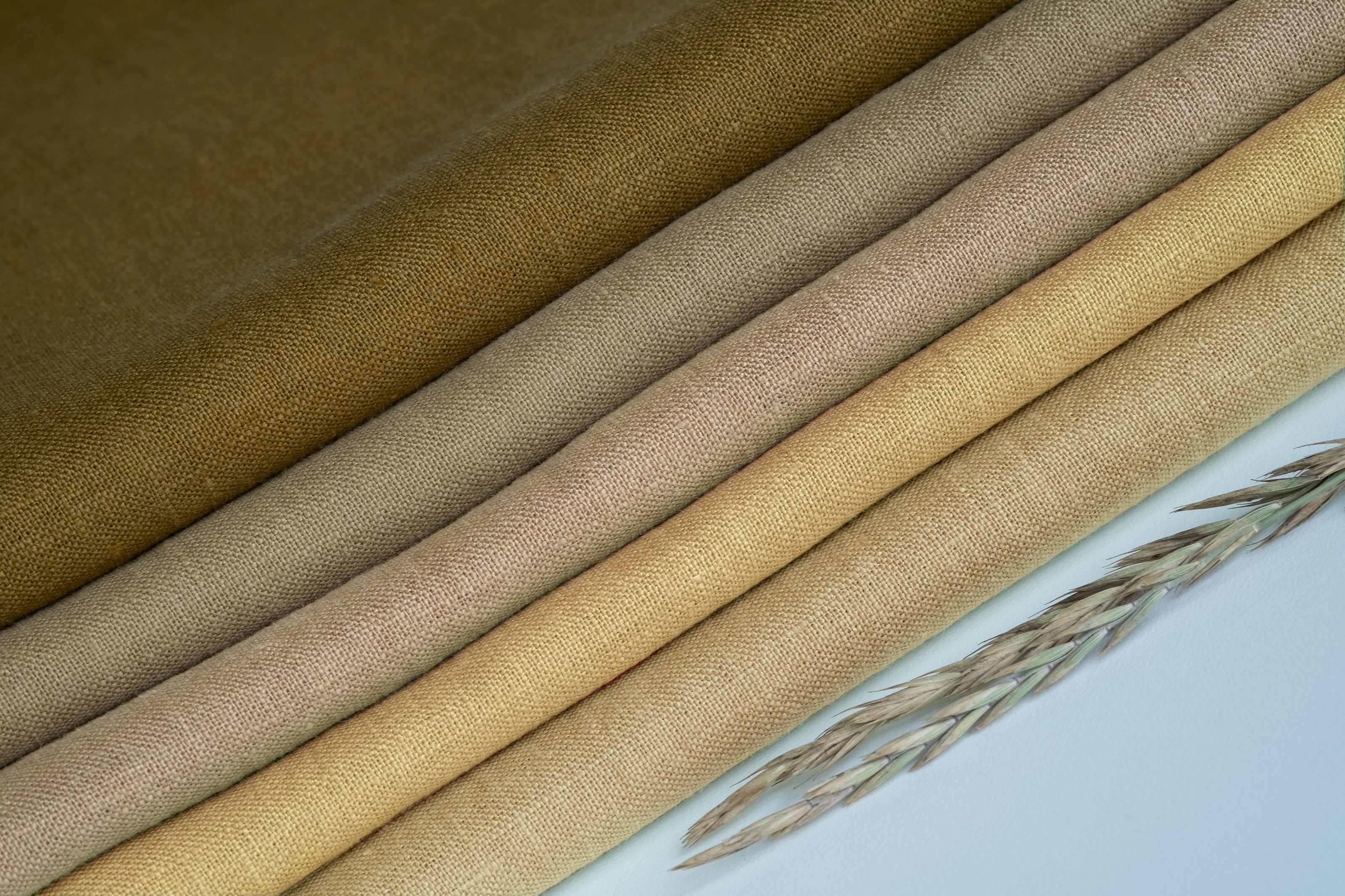 IRISH Linen Fabric by the Yard / 100% Linen Fabric / Beige, Sand Linen Fabric