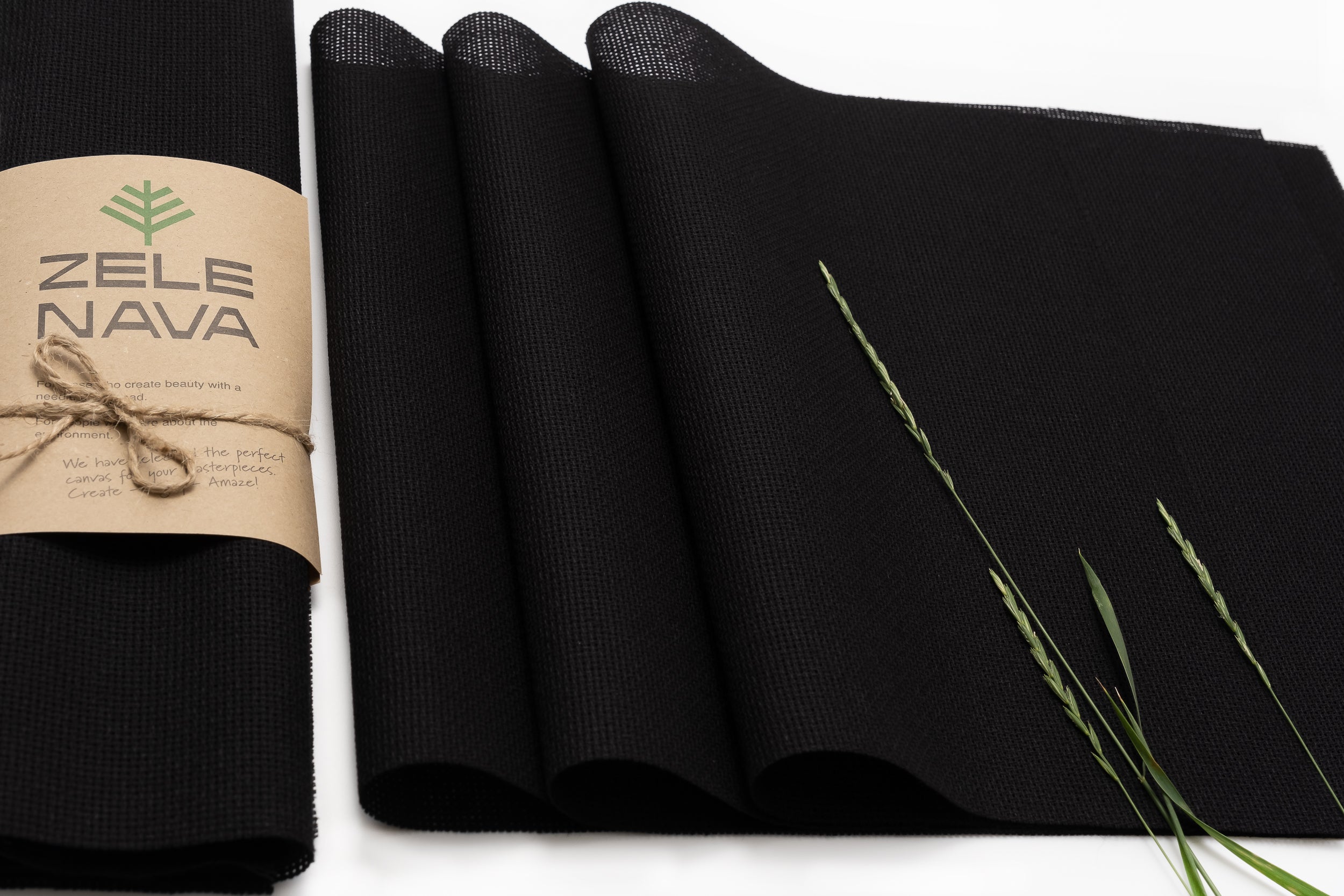 Black Panama Cloth 14 count – ZELE NAVA