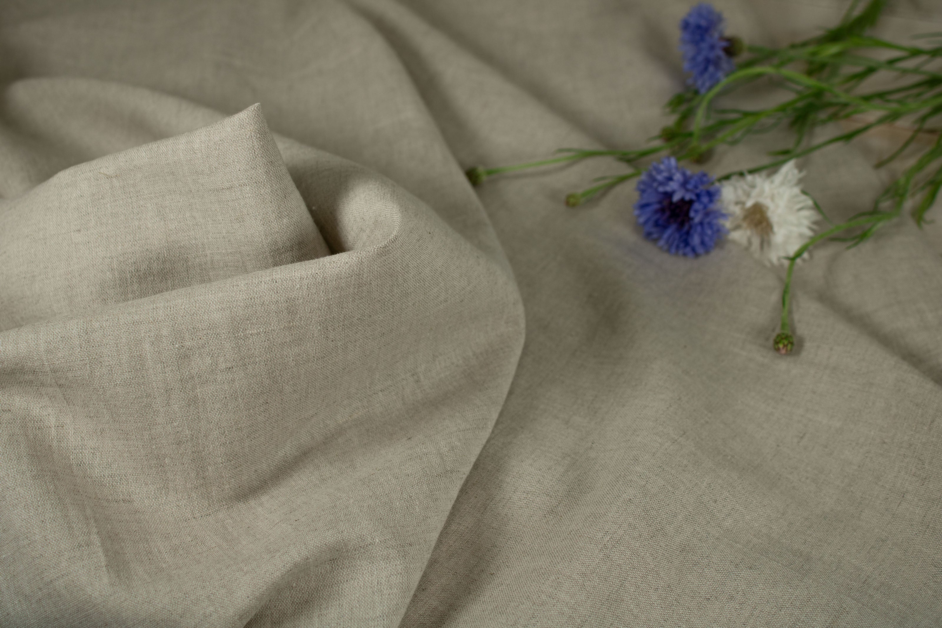 Linen Blend Fabric by the Yard / Flax cotton fabric / Buy Linen Fabric Online
