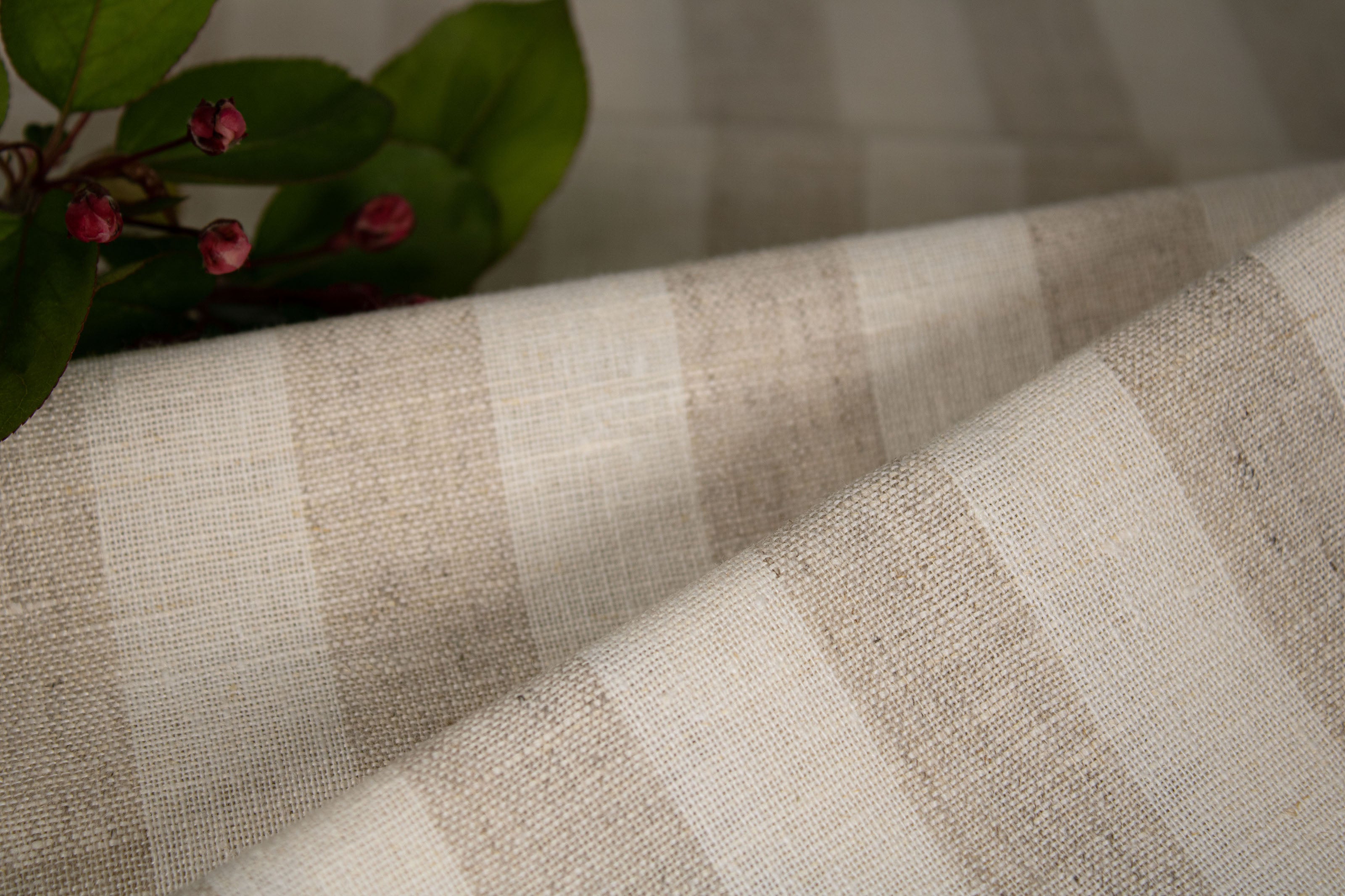 Wide Linen Fabric by the Yard / Flax cotton fabric / Buy Linen Fabric Online