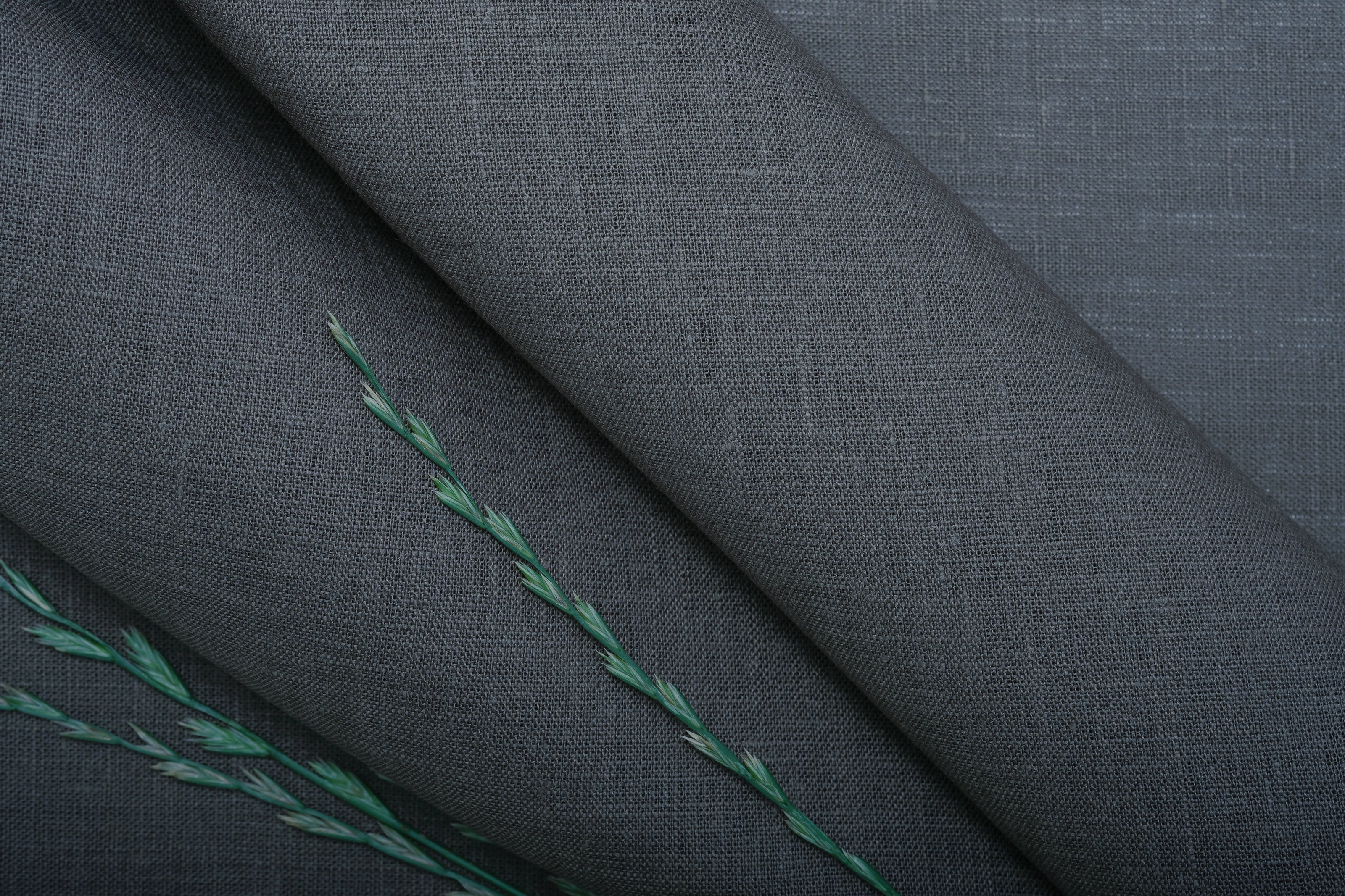 Gray Linen Fabric / 100% Linen Fabric by the Yard / Buy Linen Online
