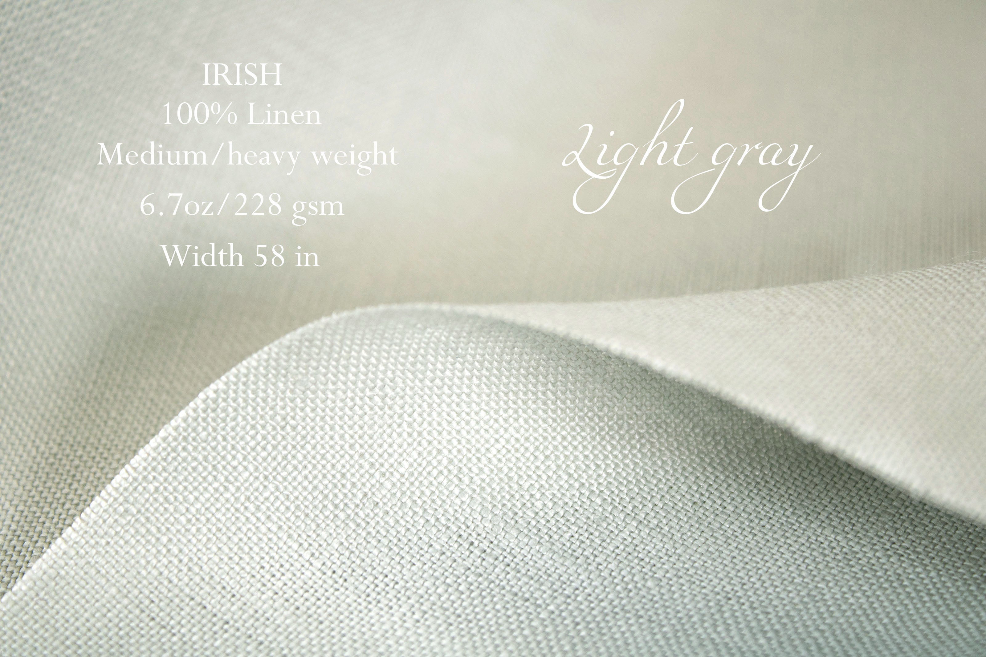 100% Linen Fabric by the Yard / Blue Linen / Buy Linen Online