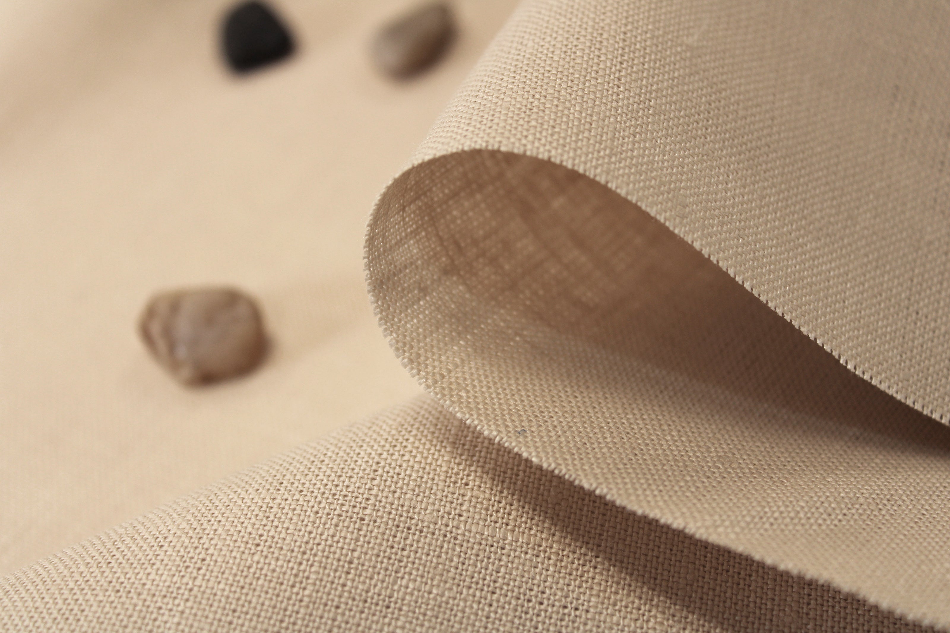 Premium IRISH 100% Linen Fabric by the Yard / Seashell Linen Fabric / Buy Linen Online